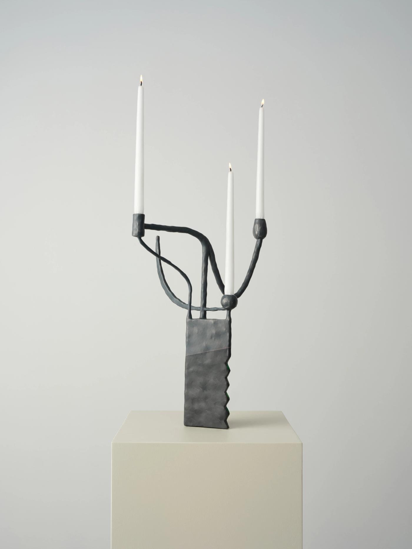 Image of Jealousy and Pride, 2026: Stainless steel, oil, acrylic, and color pencil