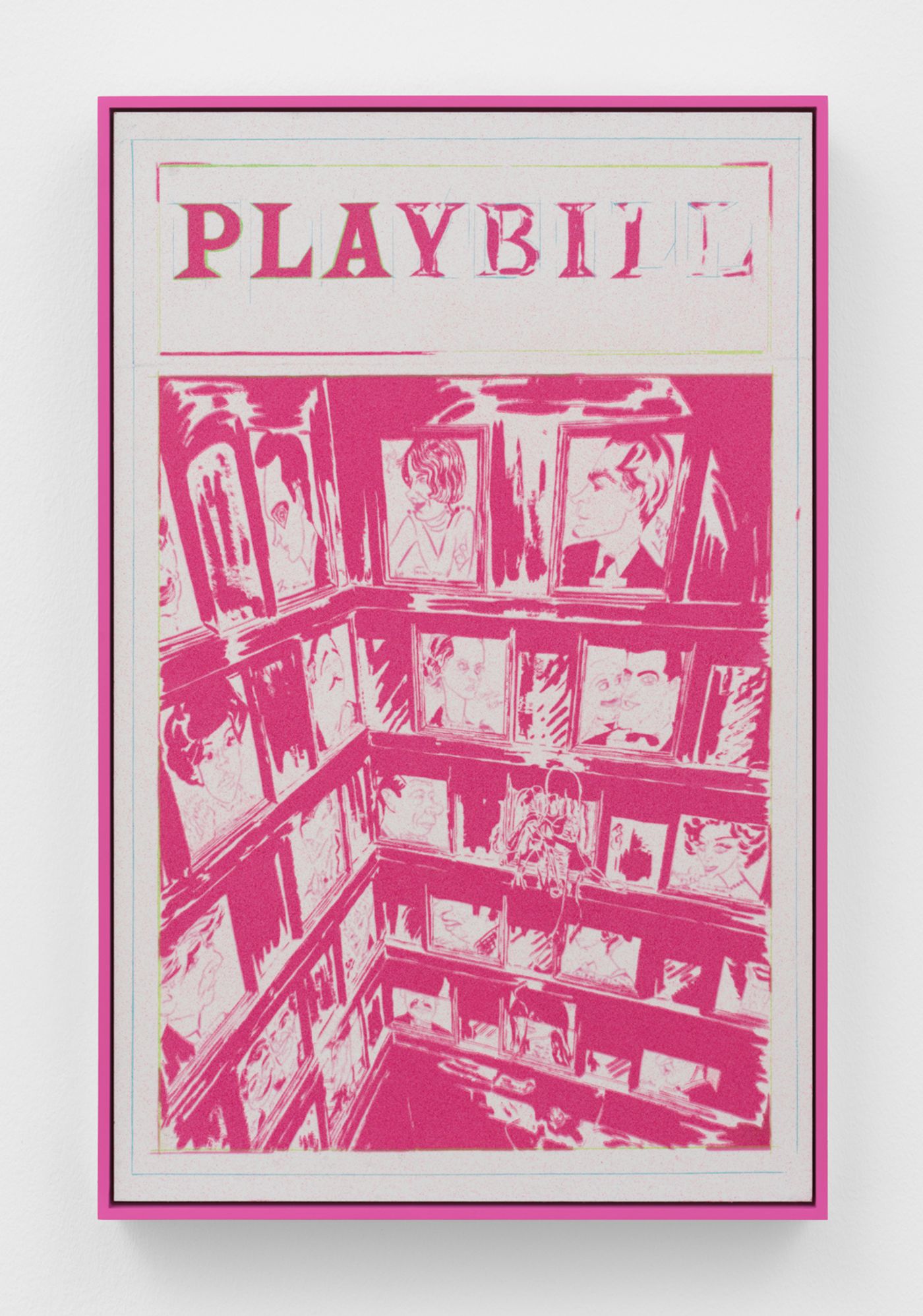 Image of Working Drawing for The Sound of Manhattan, Pink, 2025: Sand on panel