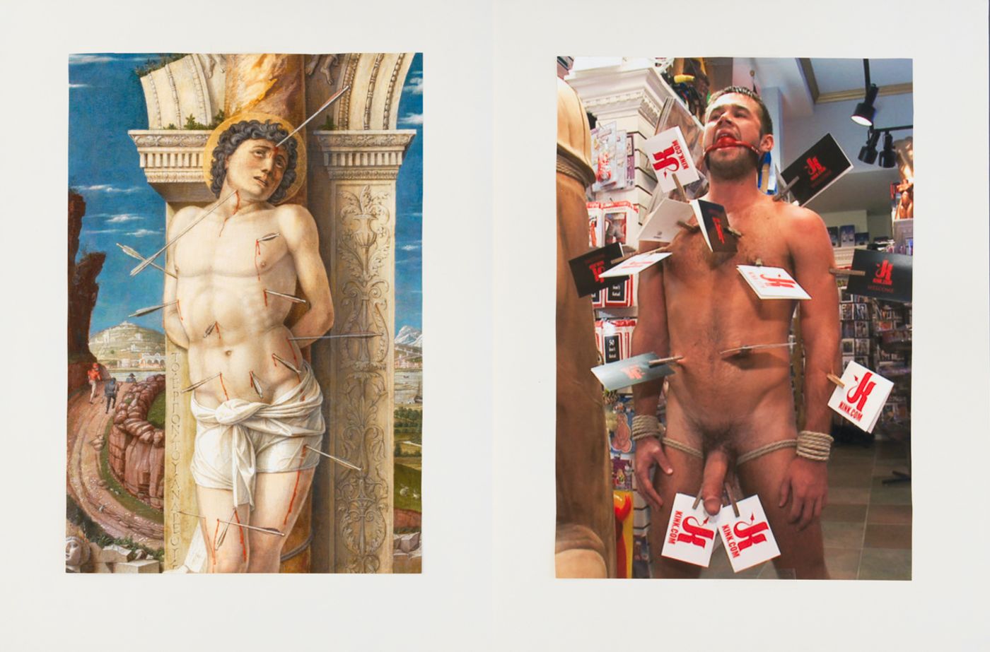 Image of Comparison (acupuncture), 2020: Collage on paper