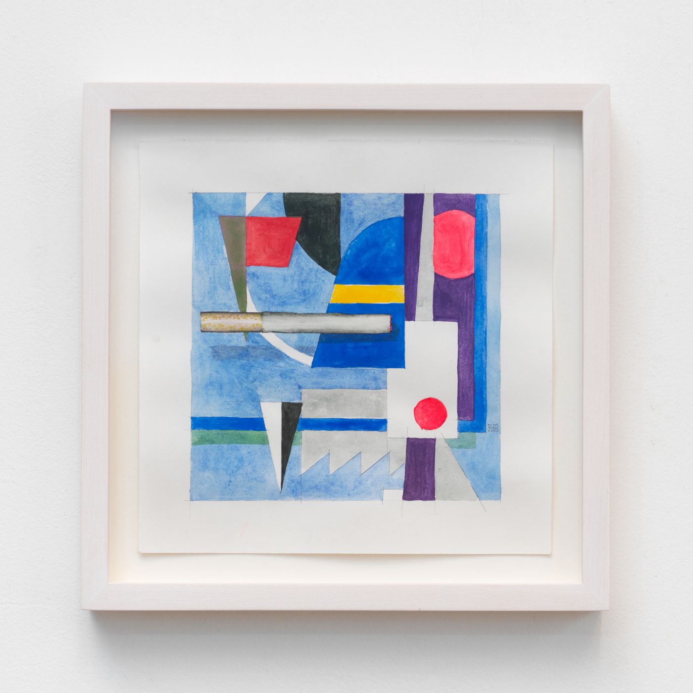 Image of Cigarette Break #21, 2025: Watercolor and pencil on paper