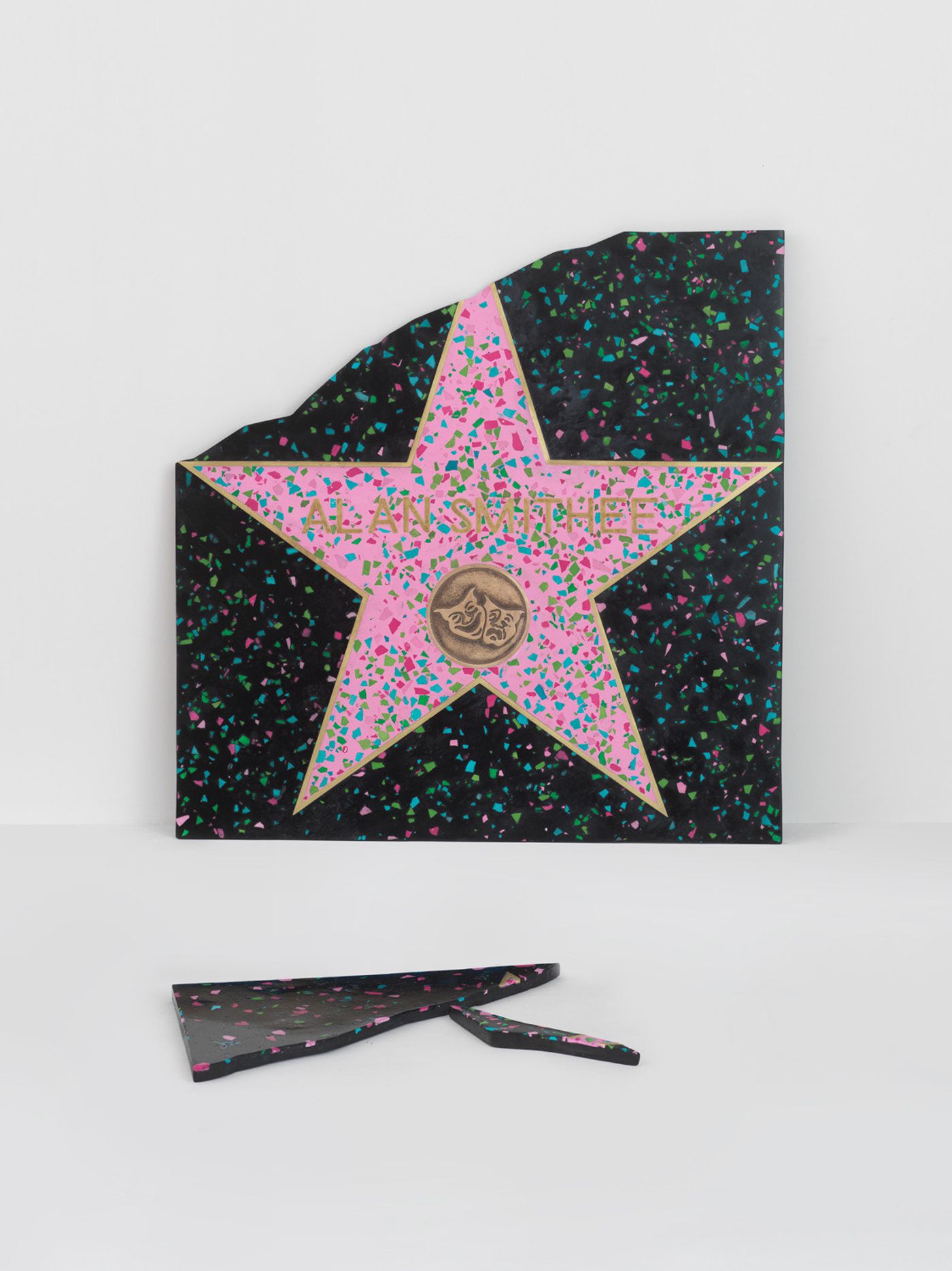 Image of Star for Smithee, 2025: Terrazzo, cement, marble chips and brass inlay