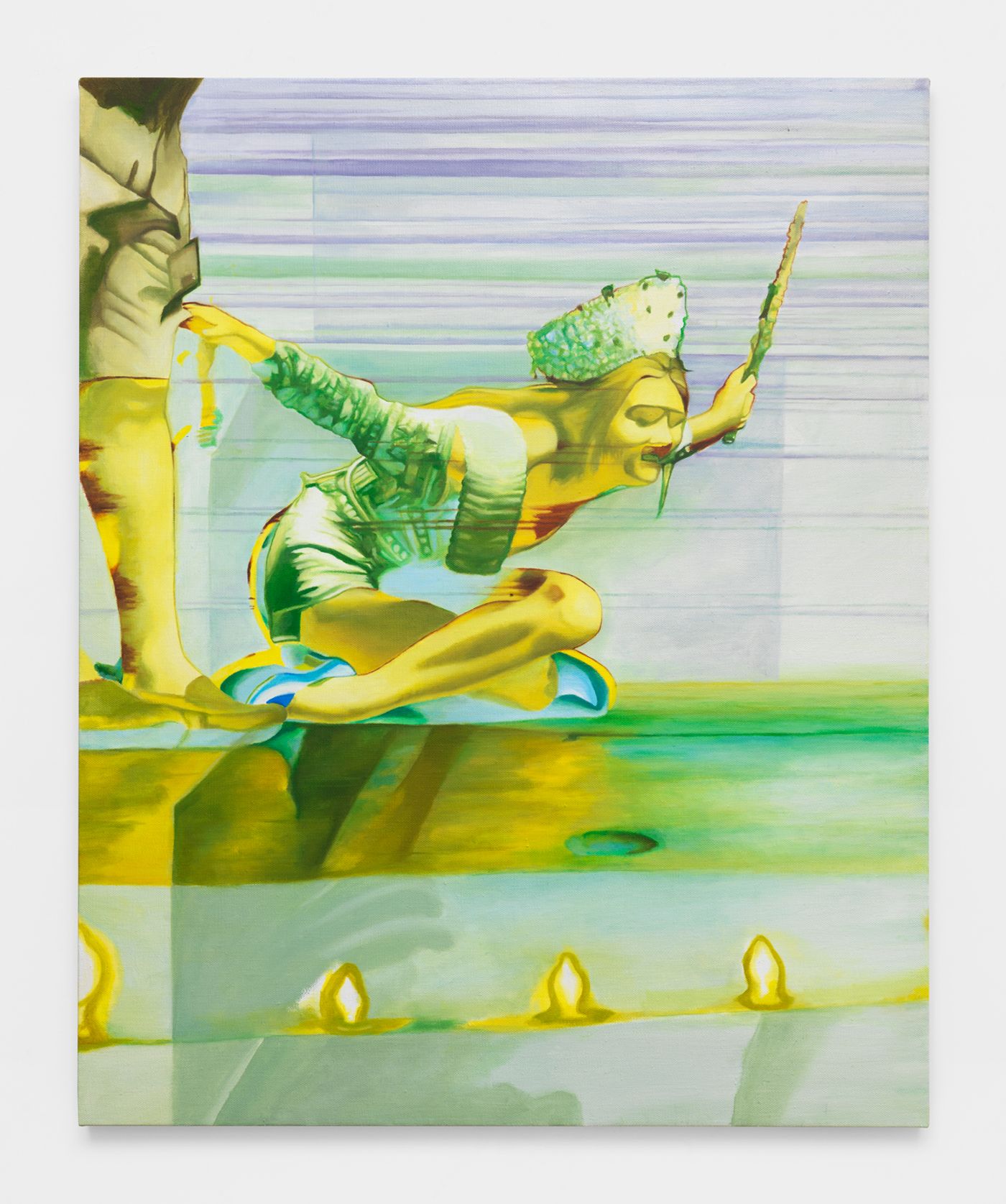 Marika Thunder, Cotillion #2, 2021. Oil on canvas, 42 x 34 in (106.7 x 86.4 cm).