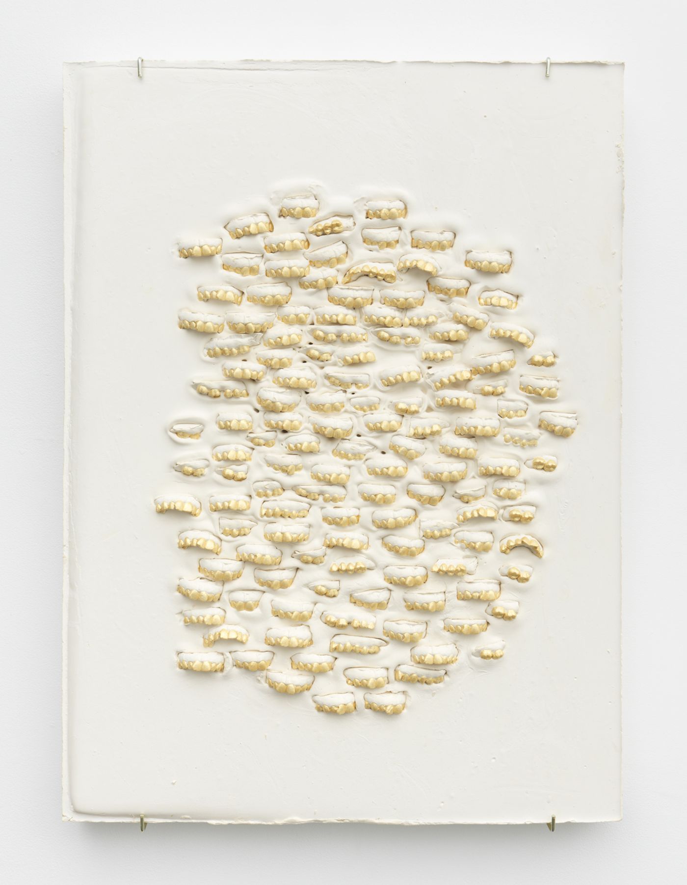 Image of Composition with Gold Teeth, 2019: Plaster, foam, and acrylic