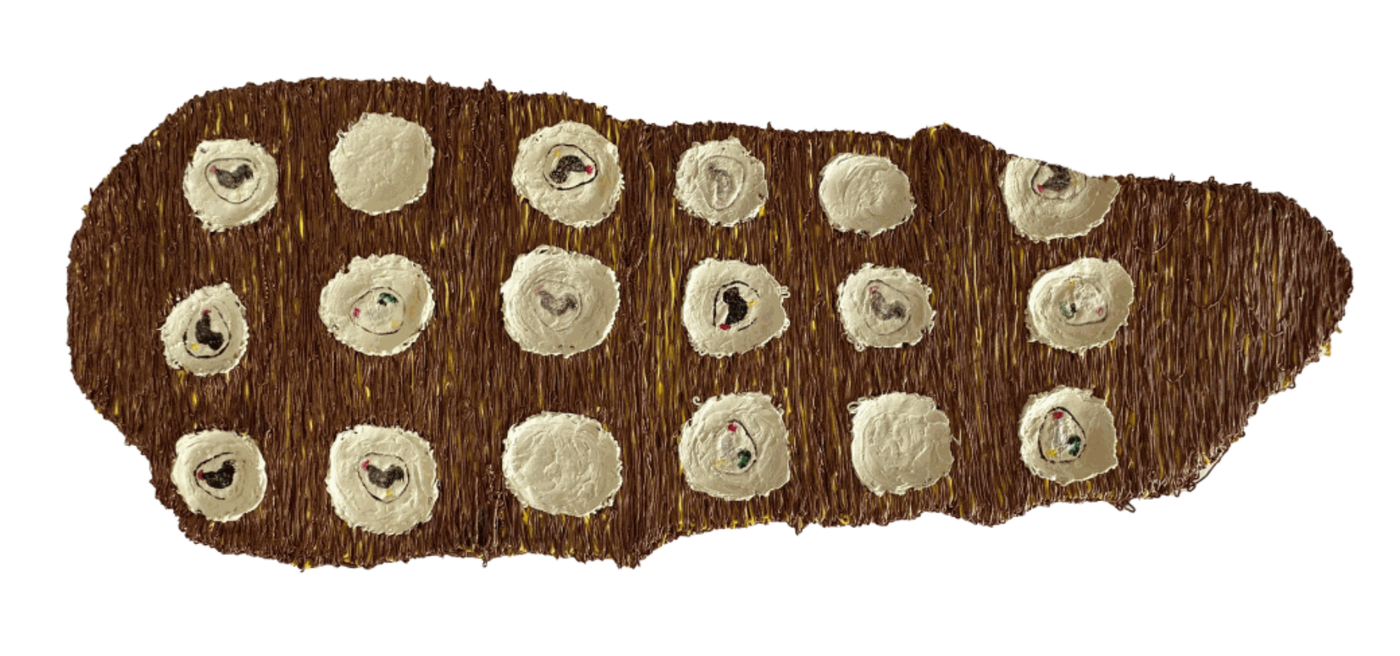 Image of In every game, in every dawn, 2024: Silicone infused with paint