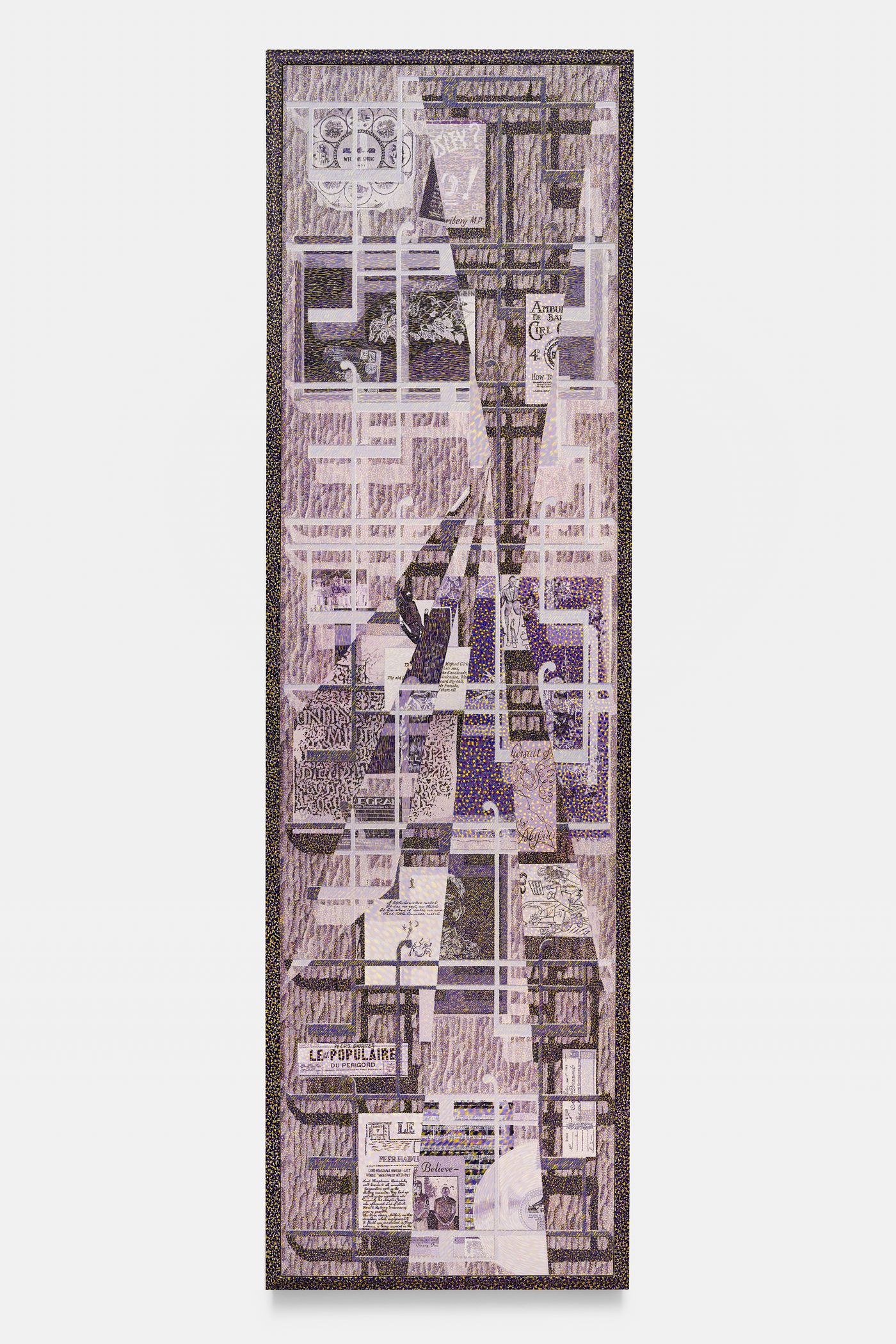 Image of Scrapbook (Hotel Metropole/Running Away Account), 2026: Oil on canvas