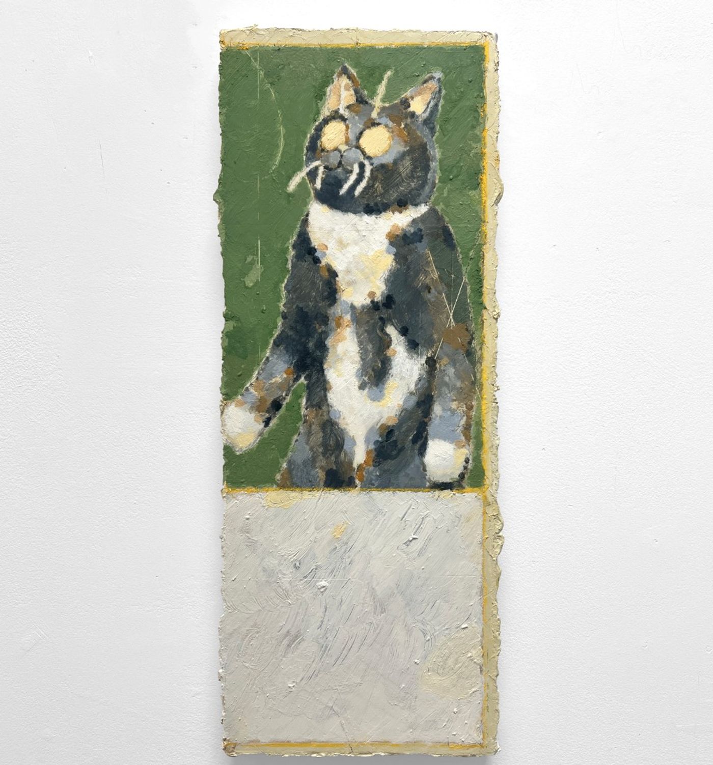 Image of Dazed Cat, 2025: Oil on canvas