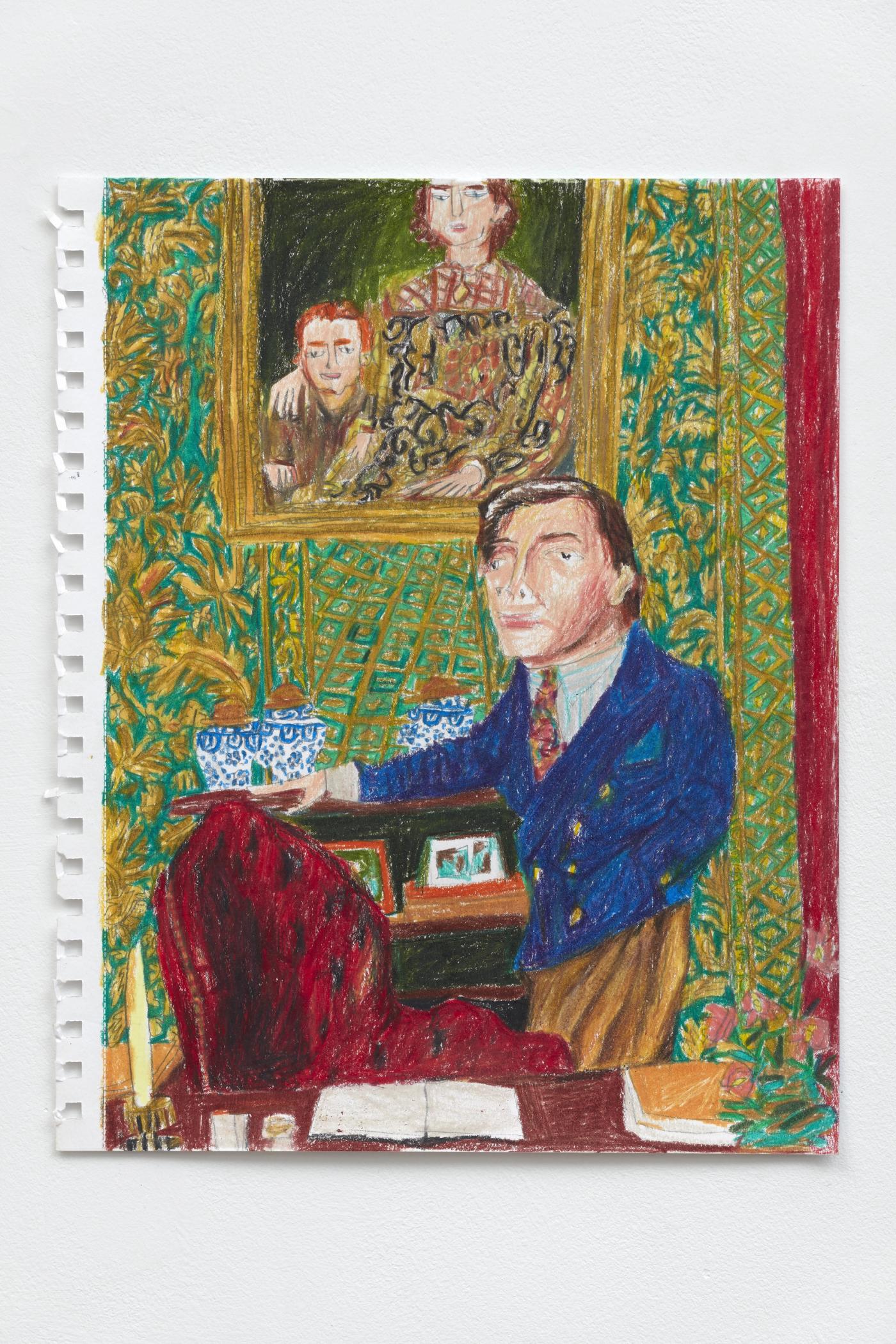 Image of Meeting Room 01, 2025: Colored pencil on paper
