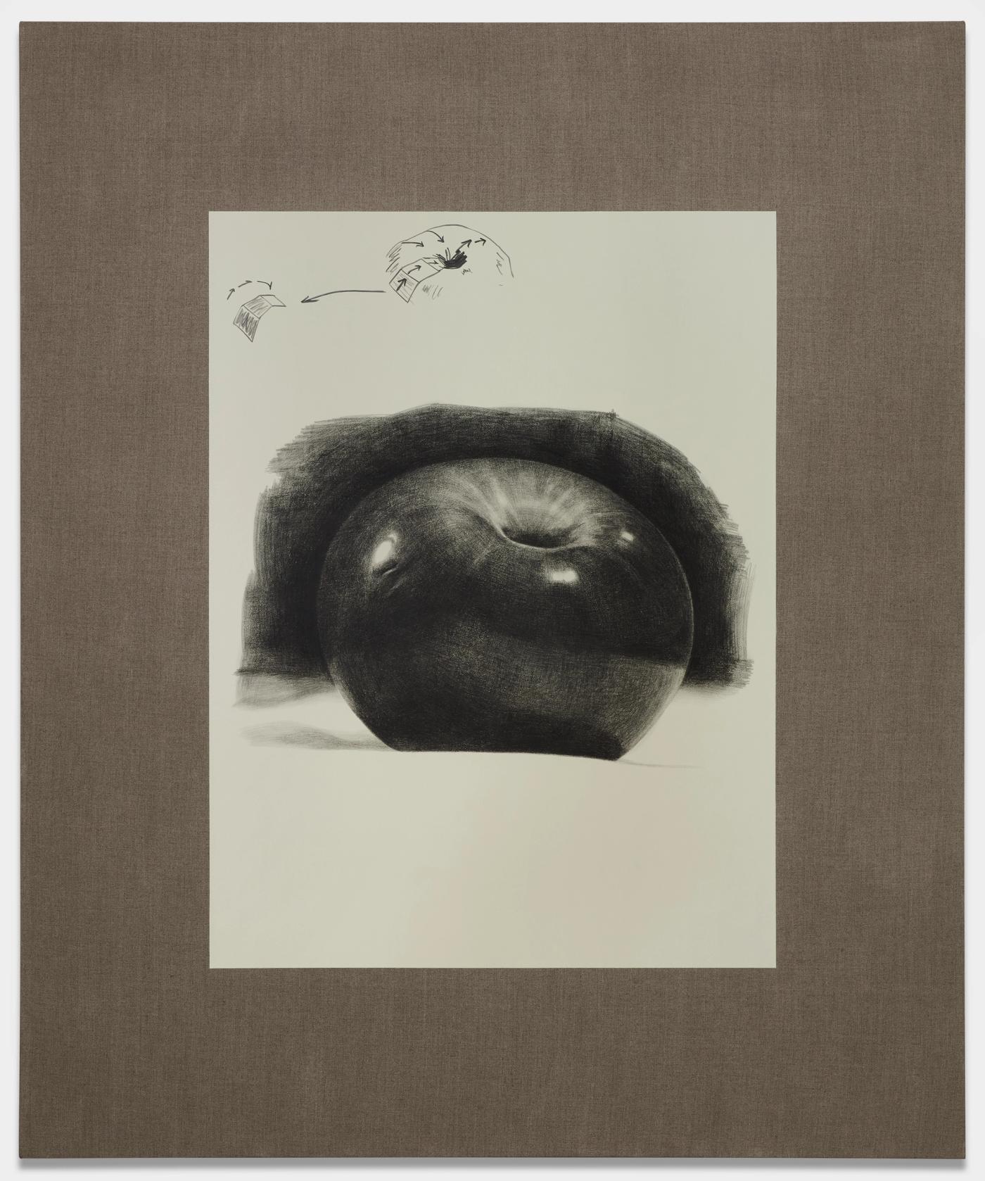 Image of A drawing that calms you just by looking at it | apple pencil sketch, 2025: Oil, acrylic, and graphite on linen