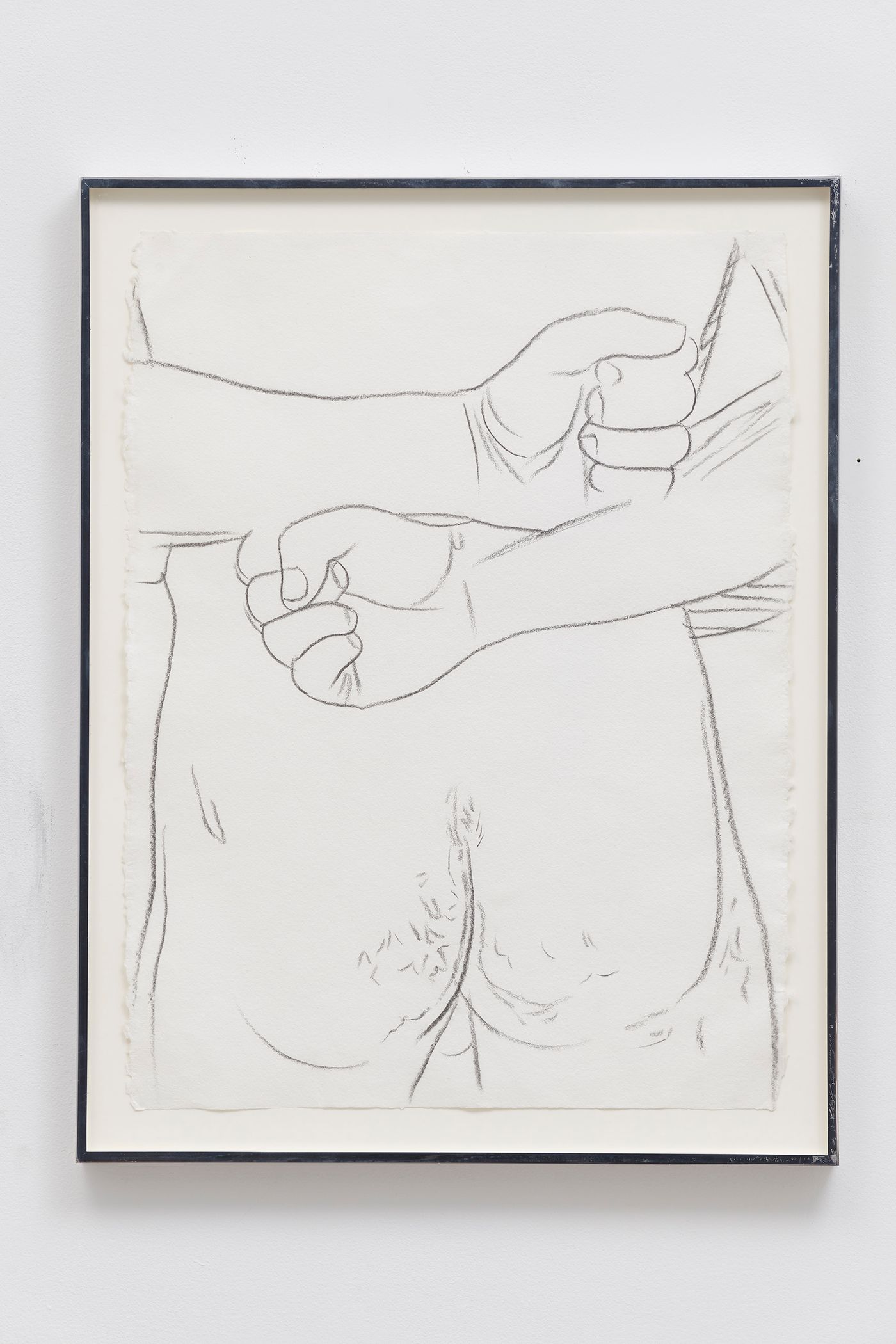 Image of Male Nude, 1977: Graphite on paper