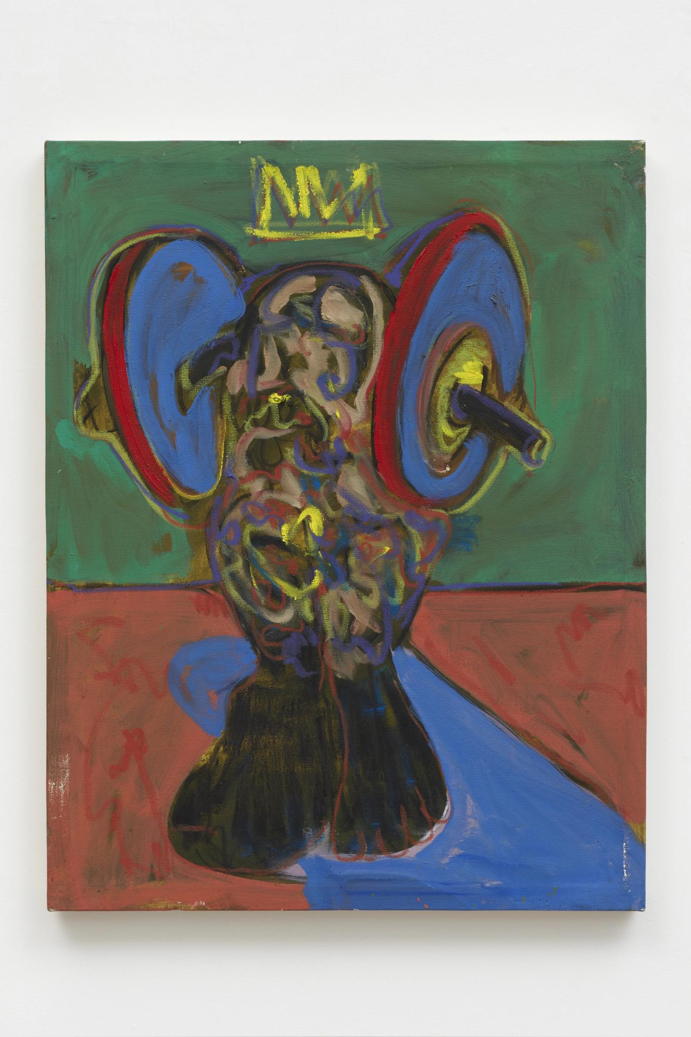 Image of Cartwheels in the Sand Part 3, 2025: Oil and charcoal on canvas