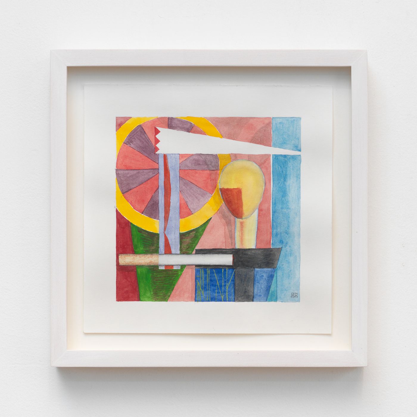 Image of Cigarette Break #19, 2025: Watercolor and pencil on paper