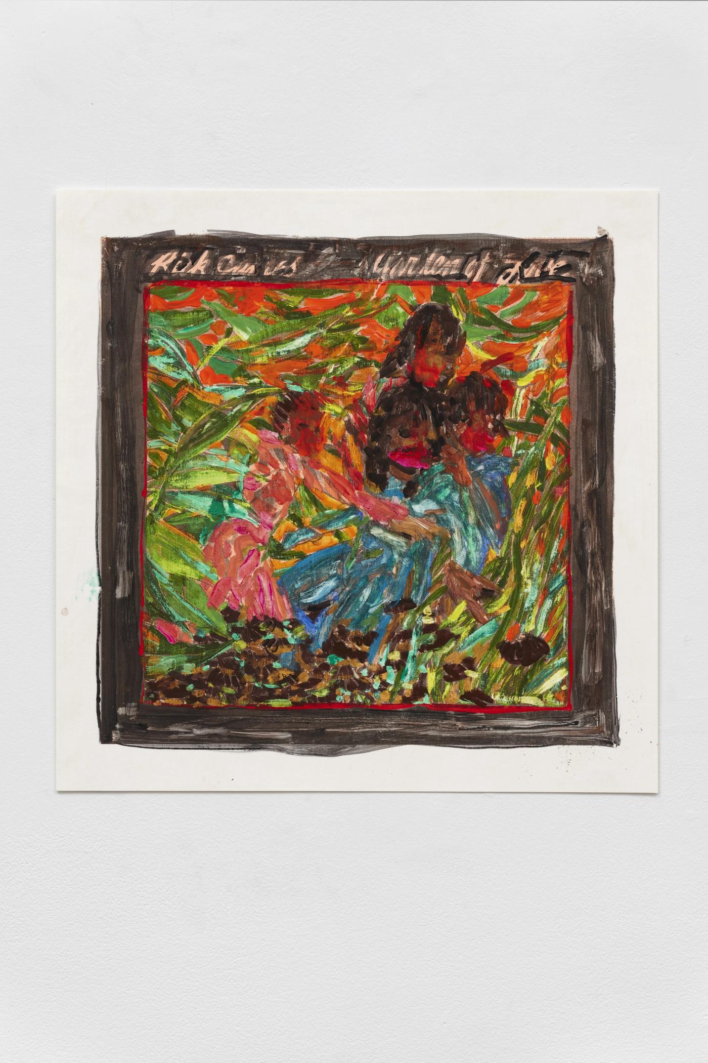 Image of Untitled, 2025: Gouache on monoprint