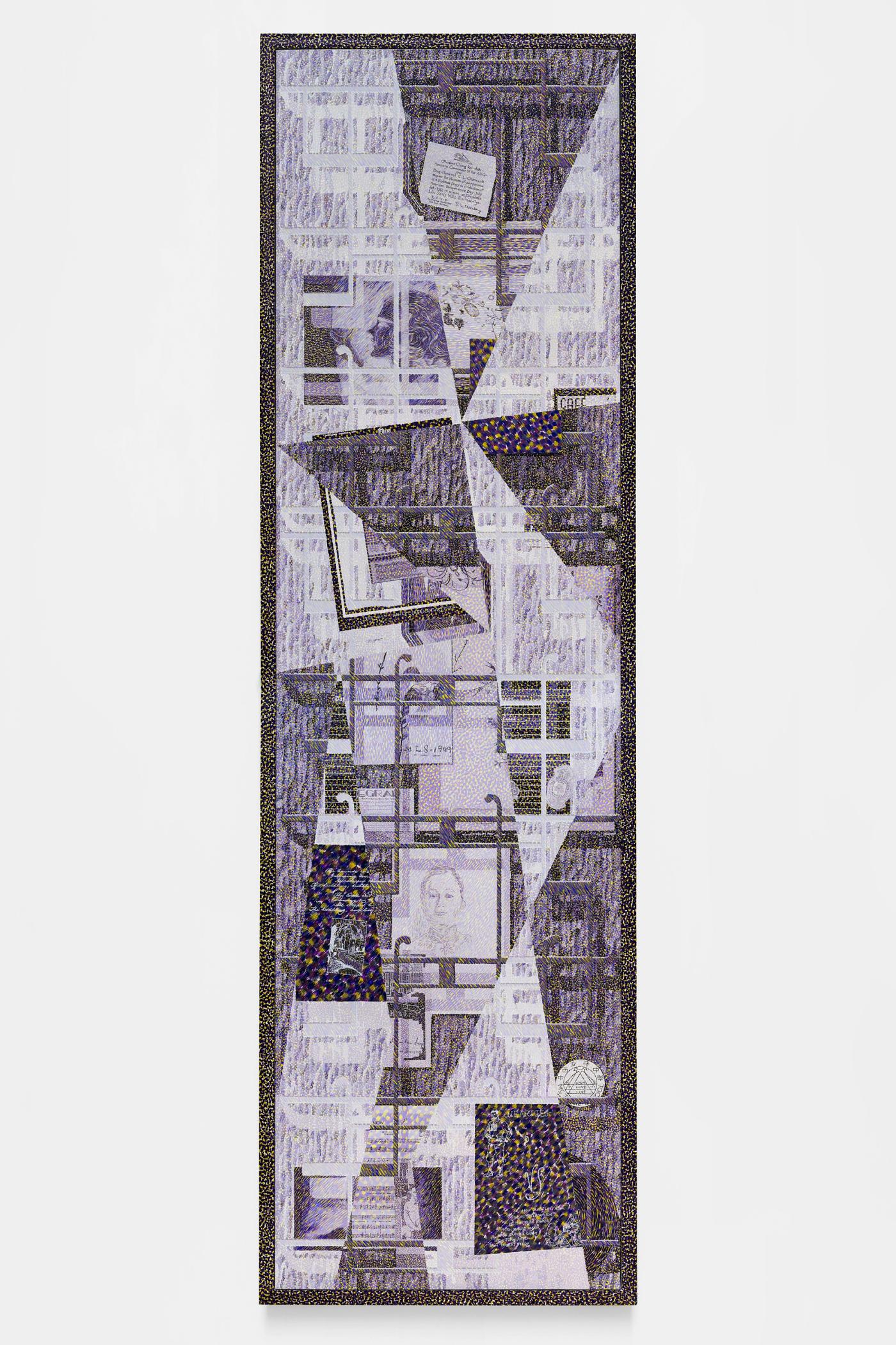 Image of Scrapbook (Invitation/Poem), 2026: Oil on canvas