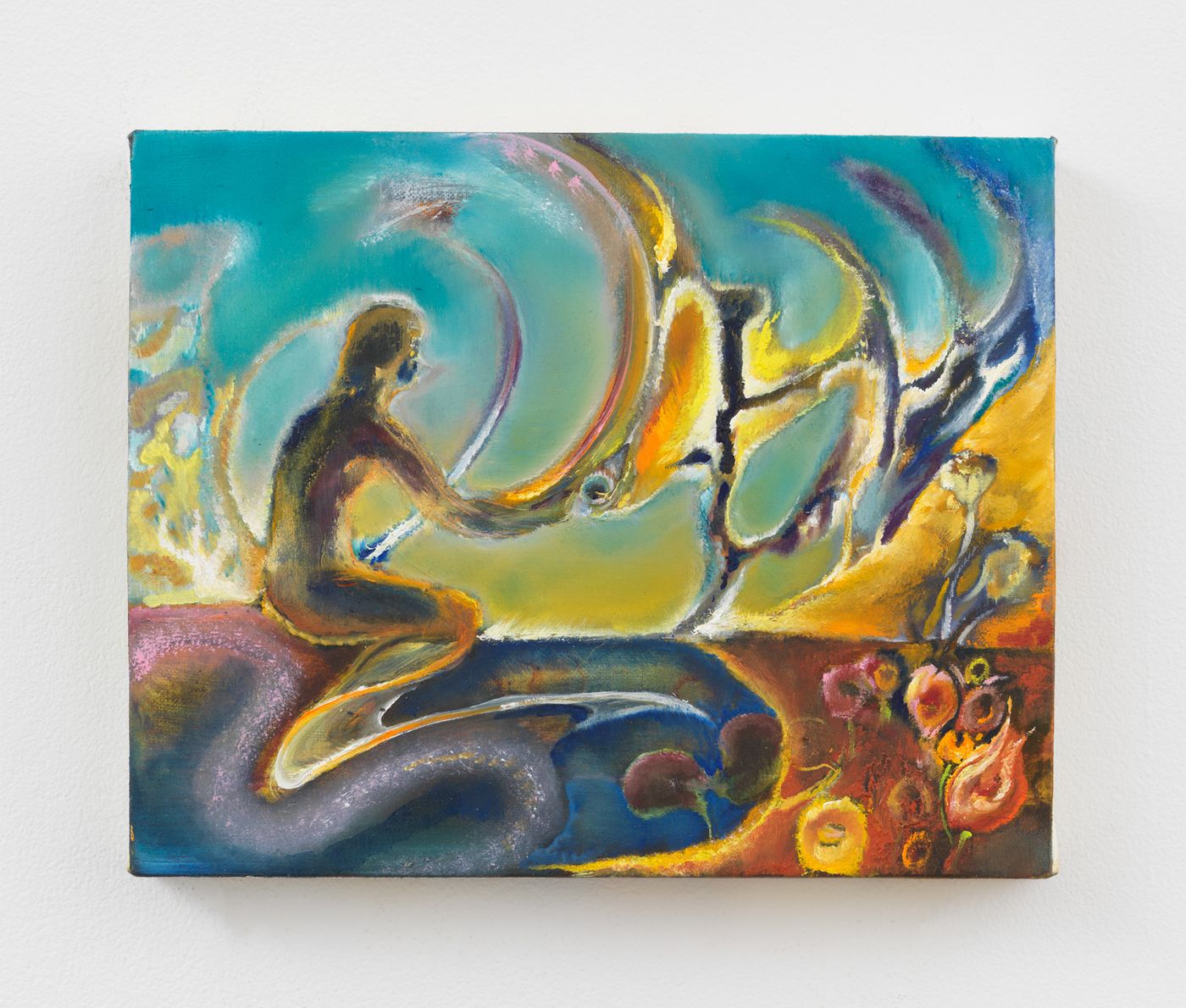 Blair Whiteford, Noon, 2025. Oil and watercolor on linen. 8 x 10 in (20.3 x 25.4 cm)