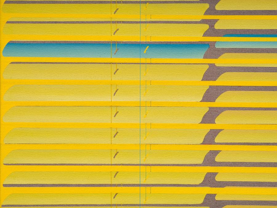 Detail of Red-Yellow House d, bathroom (blue)