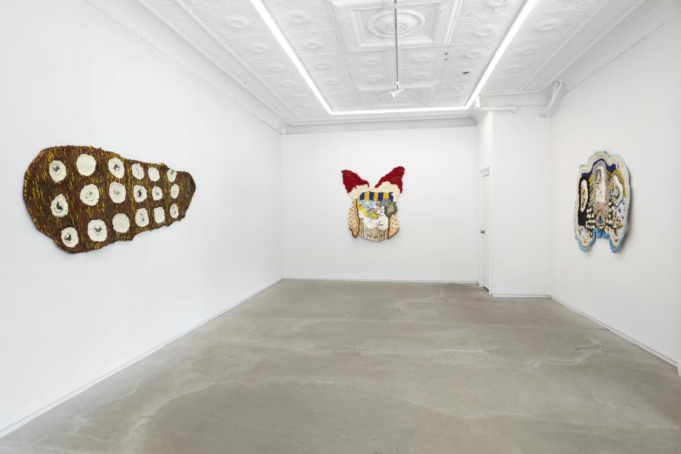 Installation view of Troy Makaza at 105 Henry
