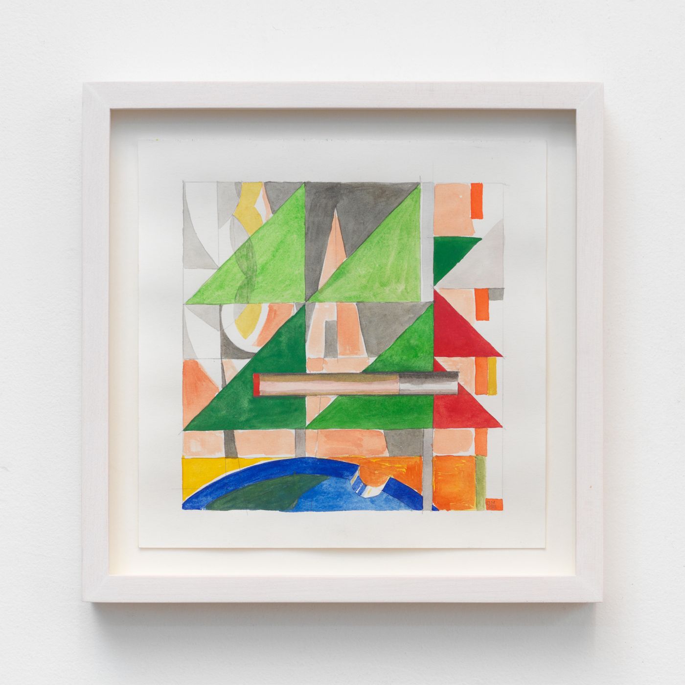 Image of Cigarette Break #1, 2025: Watercolor and pencil on paper