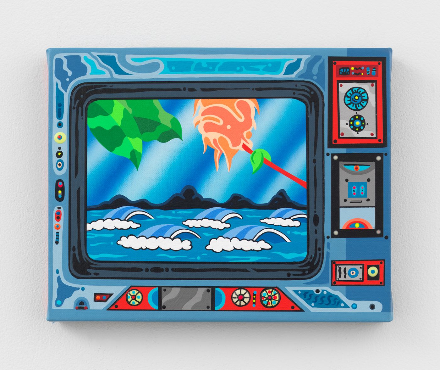 Erik Parker, Champ, 2025. Acrylic on linen. 8 x 10 in (20.3 x 25.4 cm)