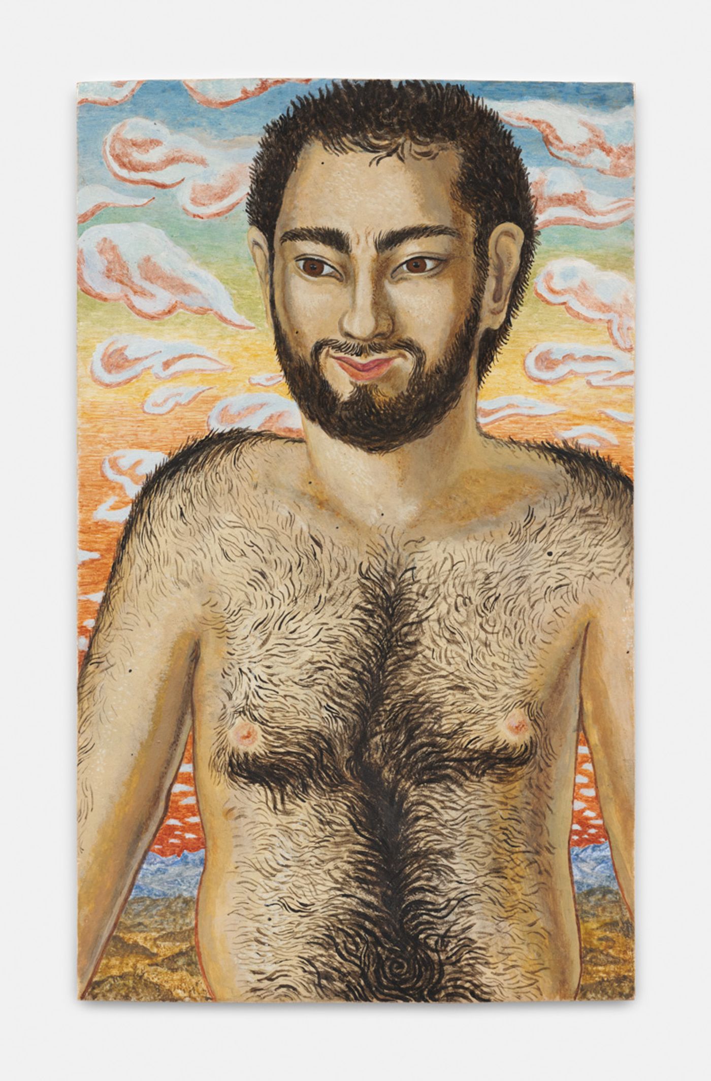 Image of Mezzaroma, 2025: Egg tempera on walnut board