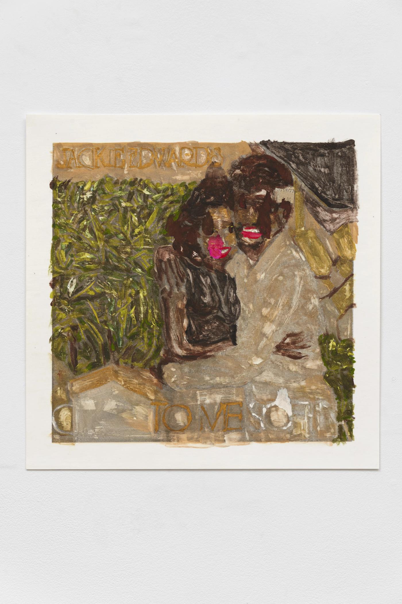 Image of Untitled, 2025: Gouache on monoprint