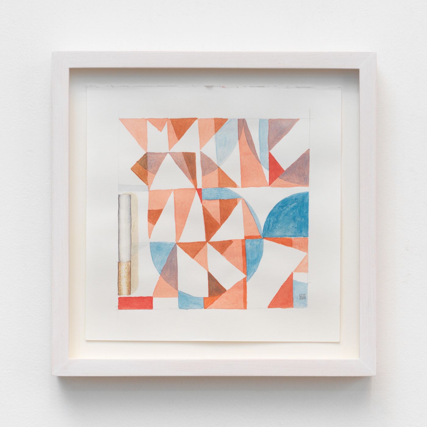 Image of Cigarette Break #18, 2025: Watercolor and pencil on paper