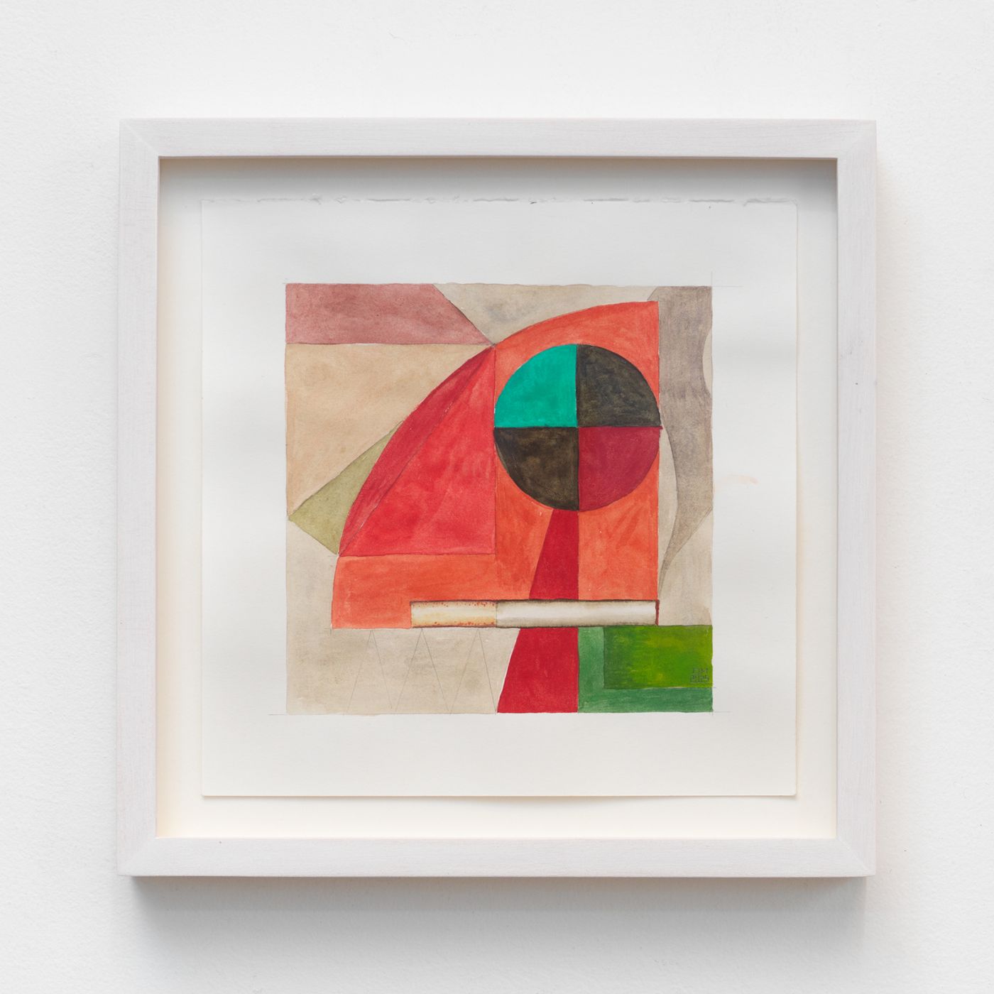 Image of Cigarette Break #12, 2025: Watercolor and pencil on paper