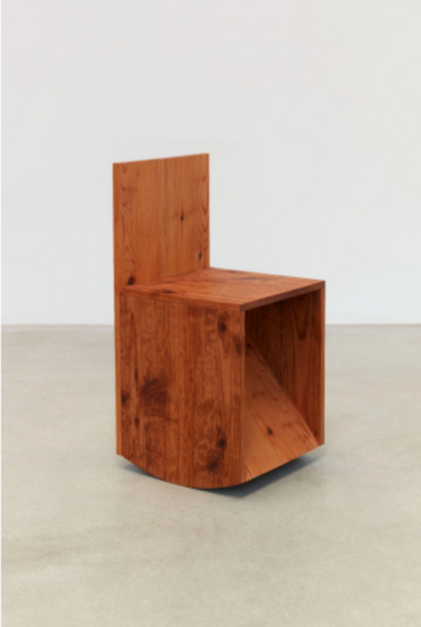 Image of Forward Slant Rocking Chair 84, 2021: Redwood, steel