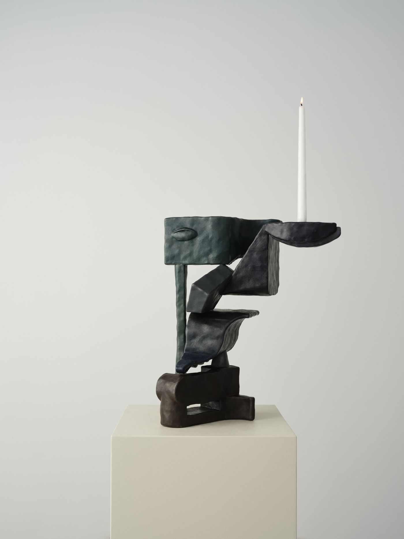 Image of The Hunter, 2026: Stainless steel and oil
