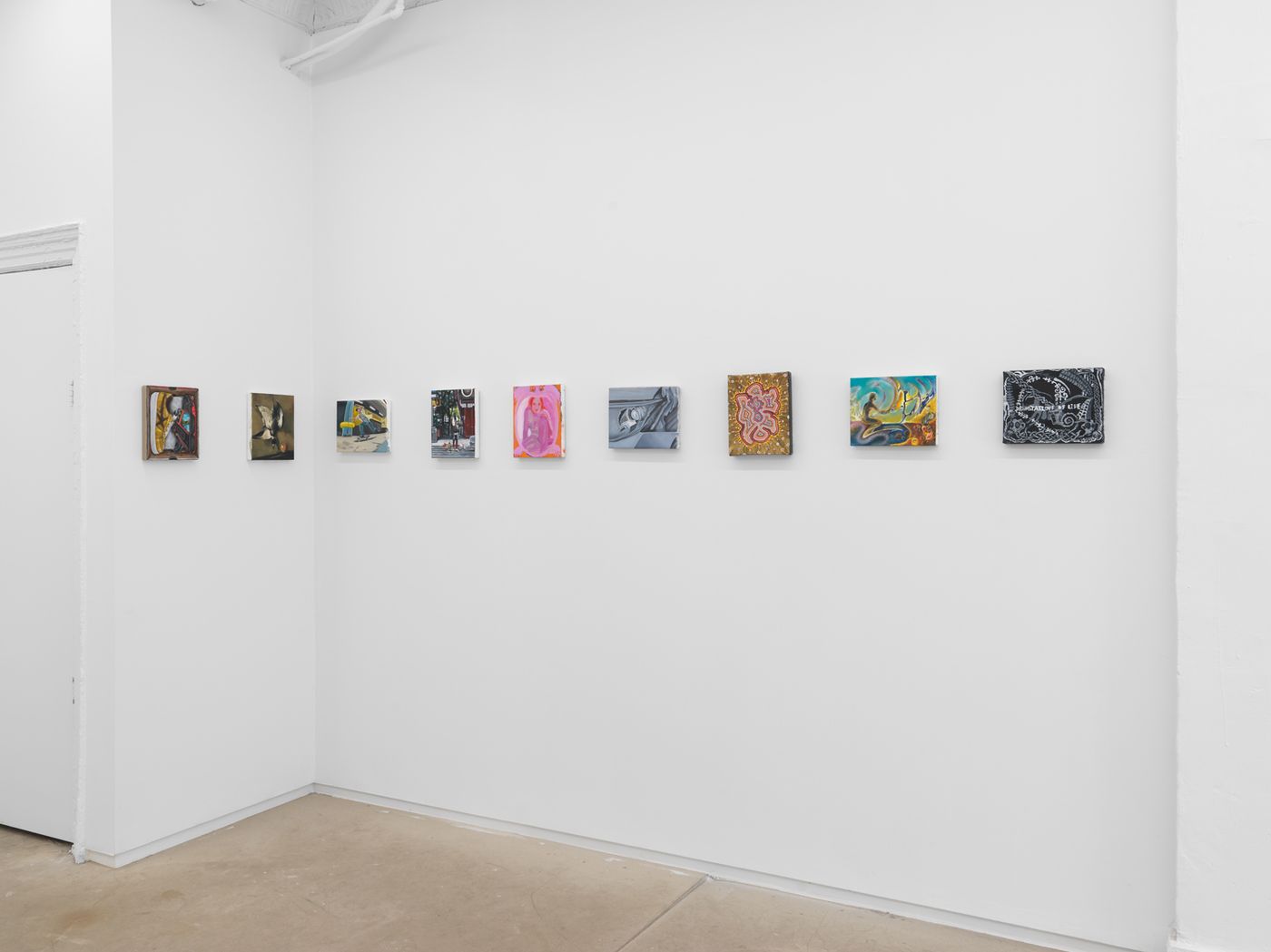 Installation view of Small Format Painting, 2025, at 105 Henry