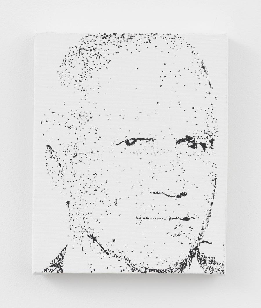Nate Lowman, LFG, 2025. Latex on linen. 10 x 8 in (25.4 x 20.3 cm)