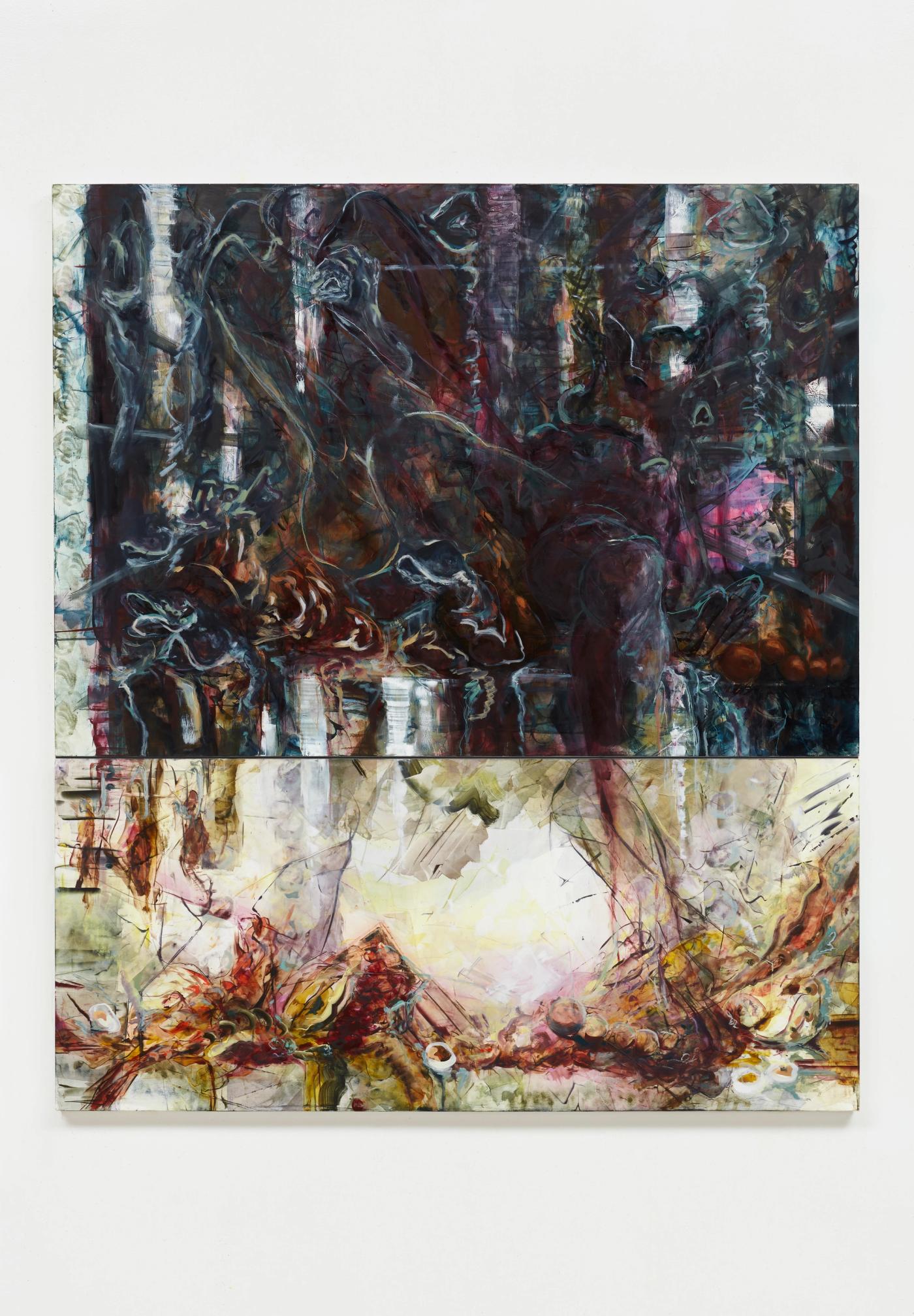 Image of Deep dive, 2023: Oil on panel