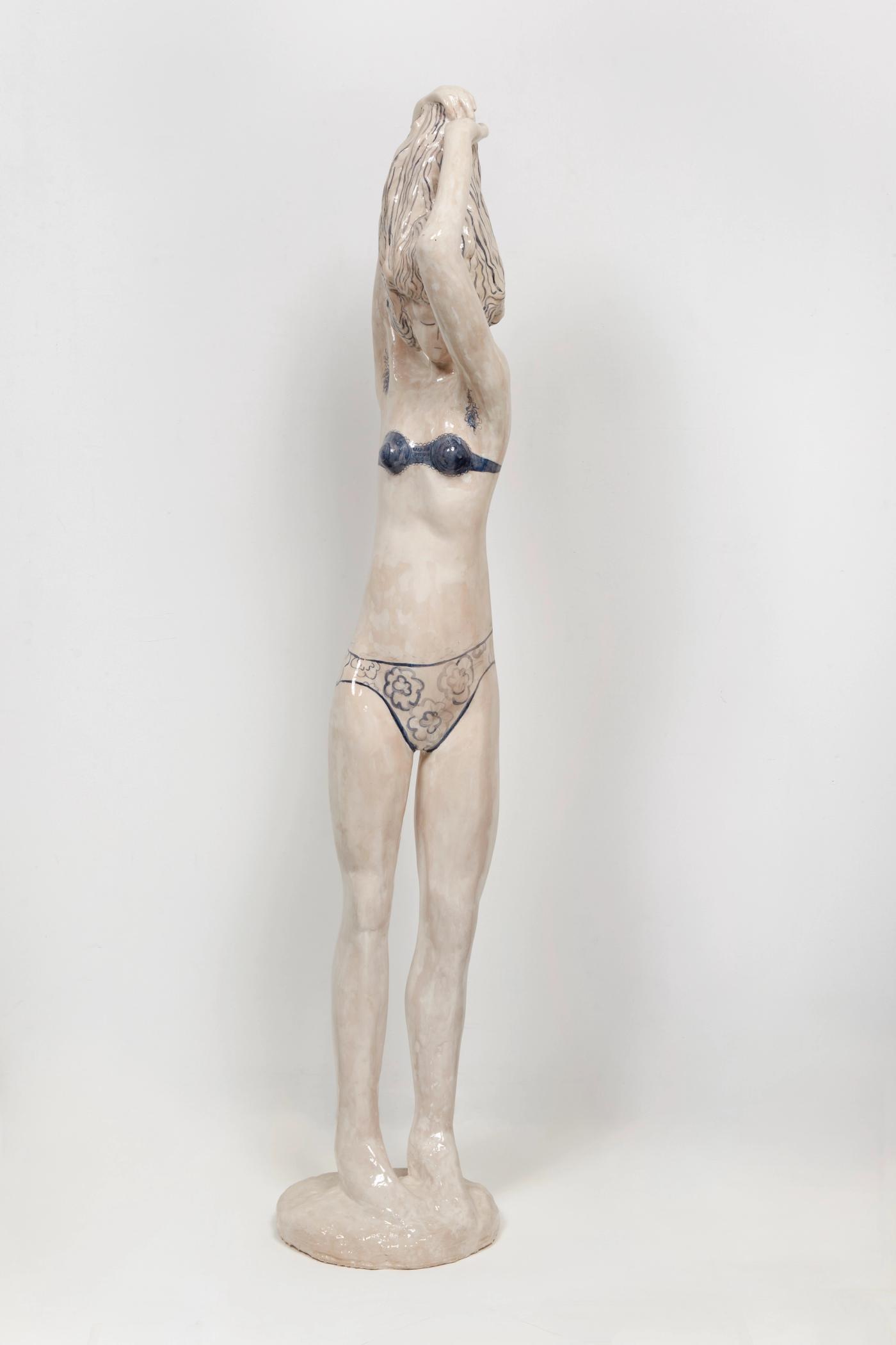 Image of Hair Story 2, 2024: Polyurethane, fiberglass, Aqua-Resin, ink and epoxy