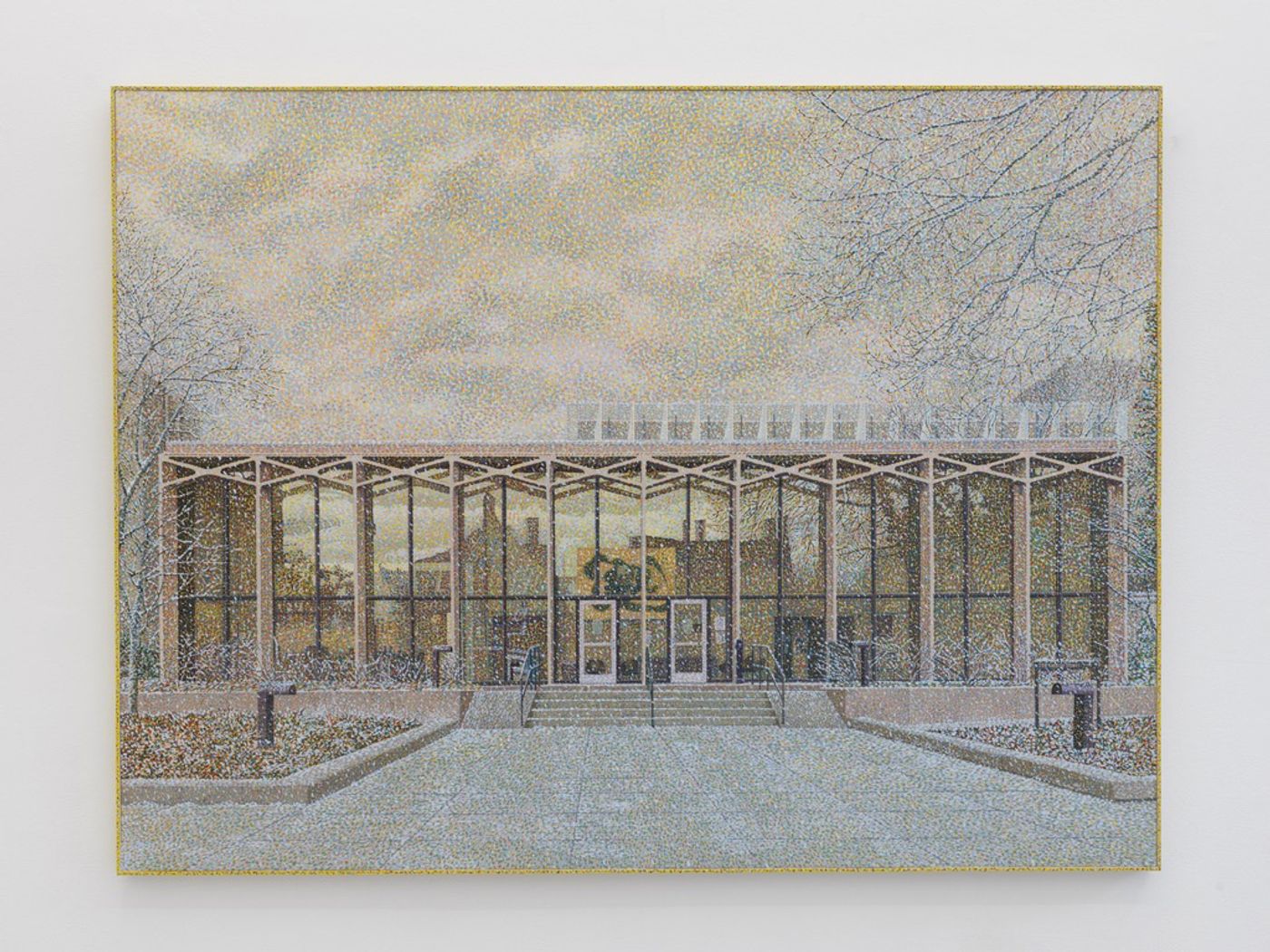 Image of Computer Sciences Building, Early March, 2024: Oil on canvas