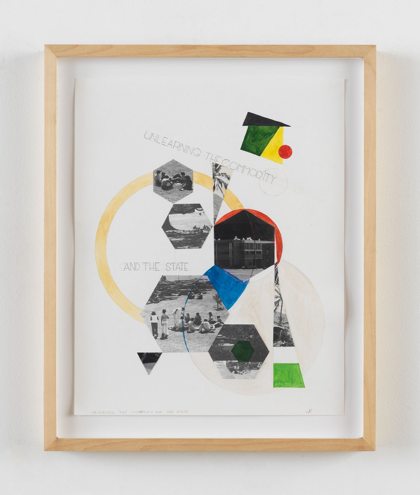 Image of UNLEARNING THE COMMODITY AND THE STATE, 2010: Collage and gouache on paper
