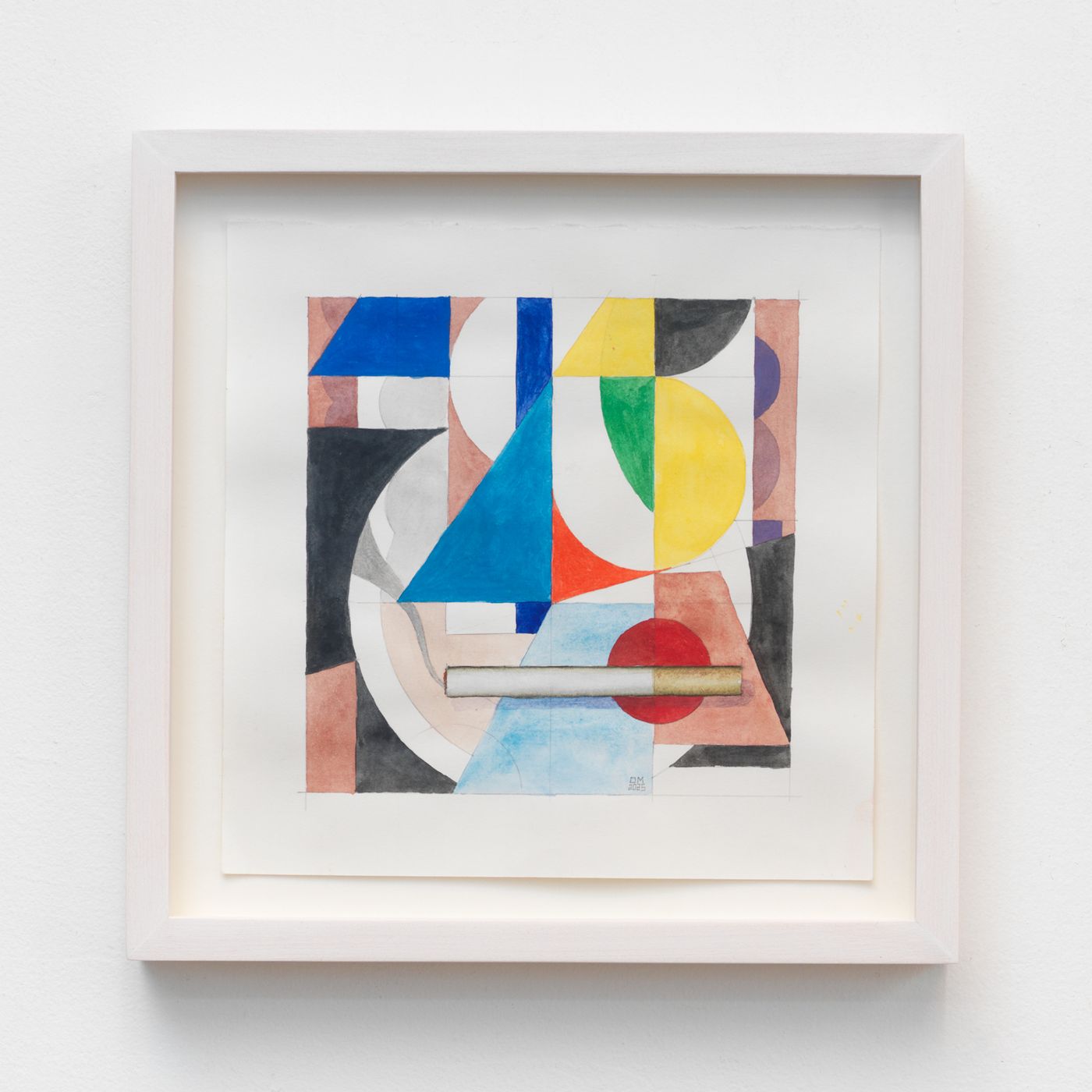 Image of Cigarette Break #17, 2025: Watercolor and pencil on paper