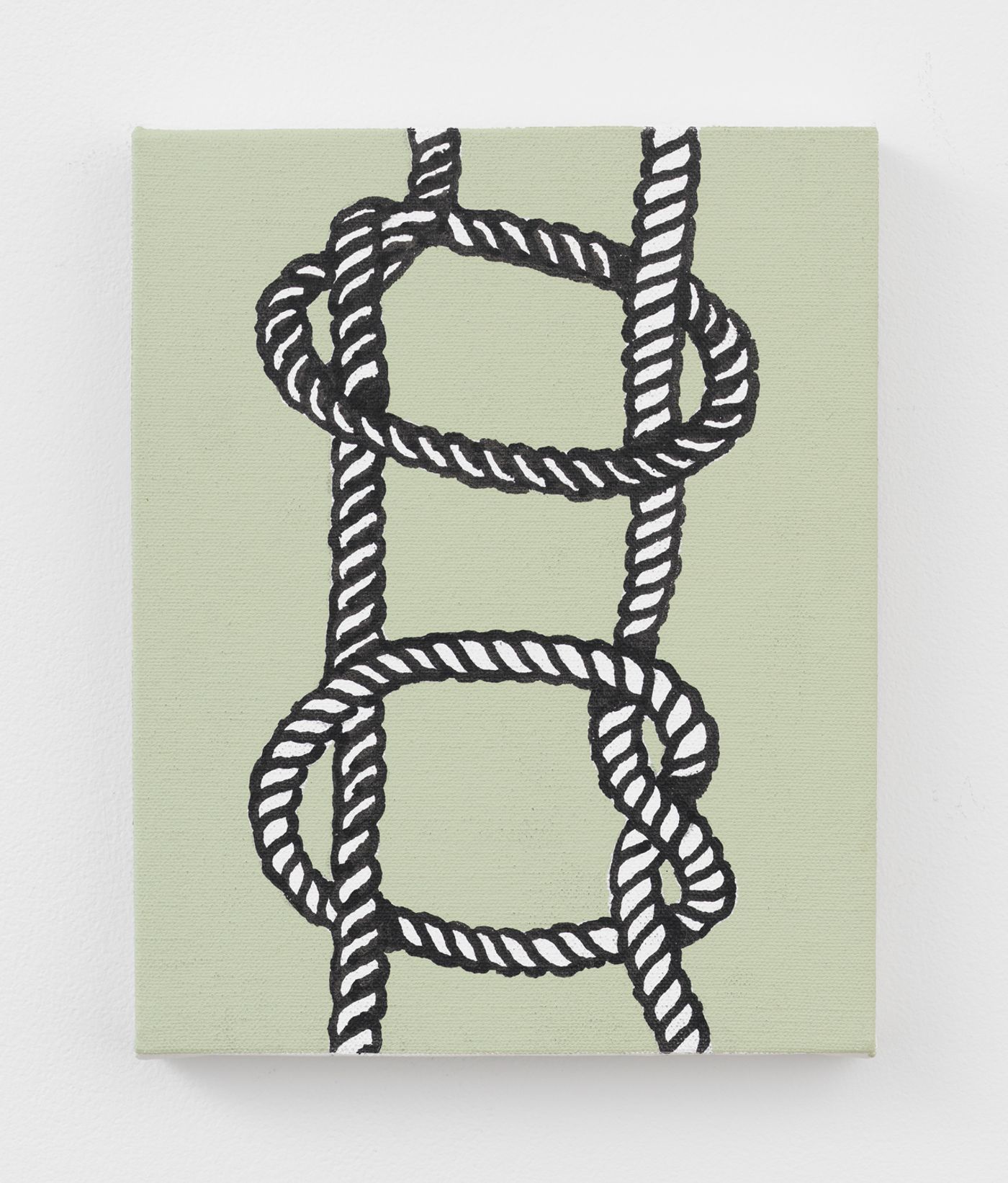 Will Boone, True Lover, 2025. Ink and acrylic on canvas. 10 x 8 in (25.4 x 20.3 cm)