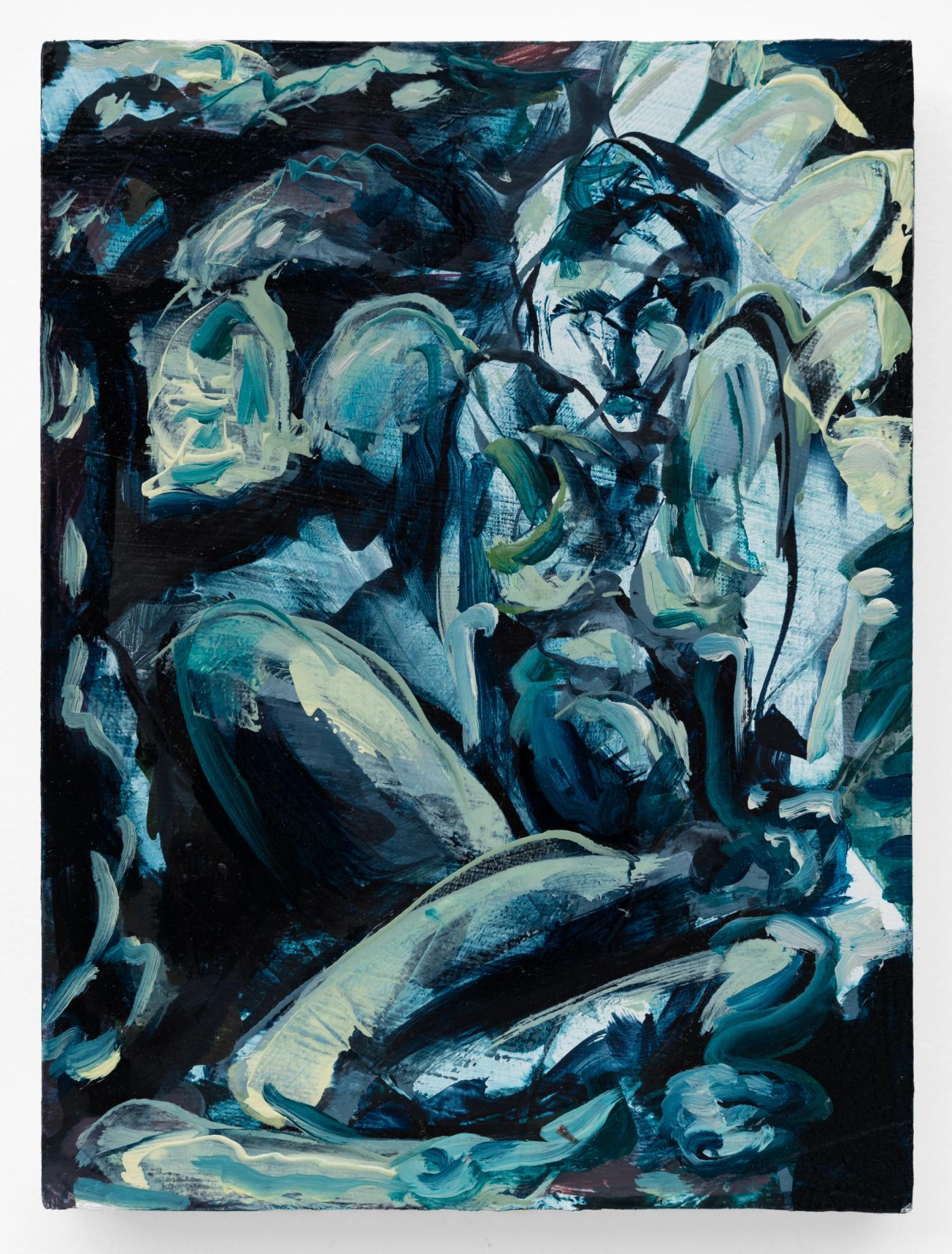 Image of Still blues (1), 2023: Oil on panel