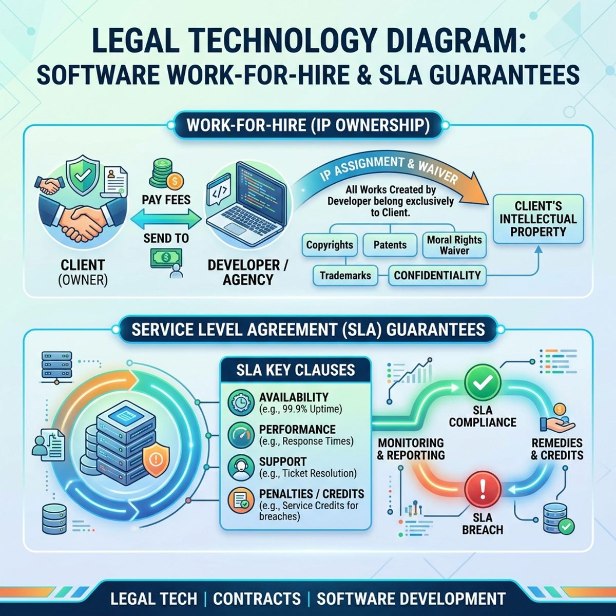 IP ownership and SLA guarantee diagram