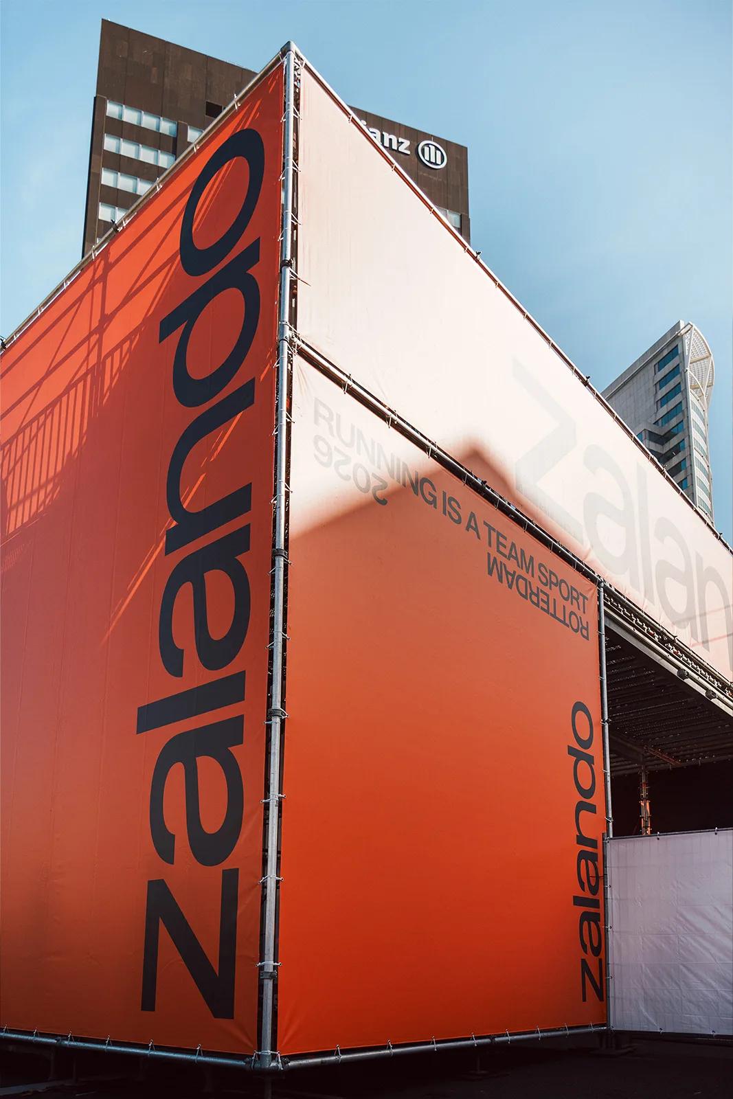 Zalando Rotterdam Marathon event signage design
