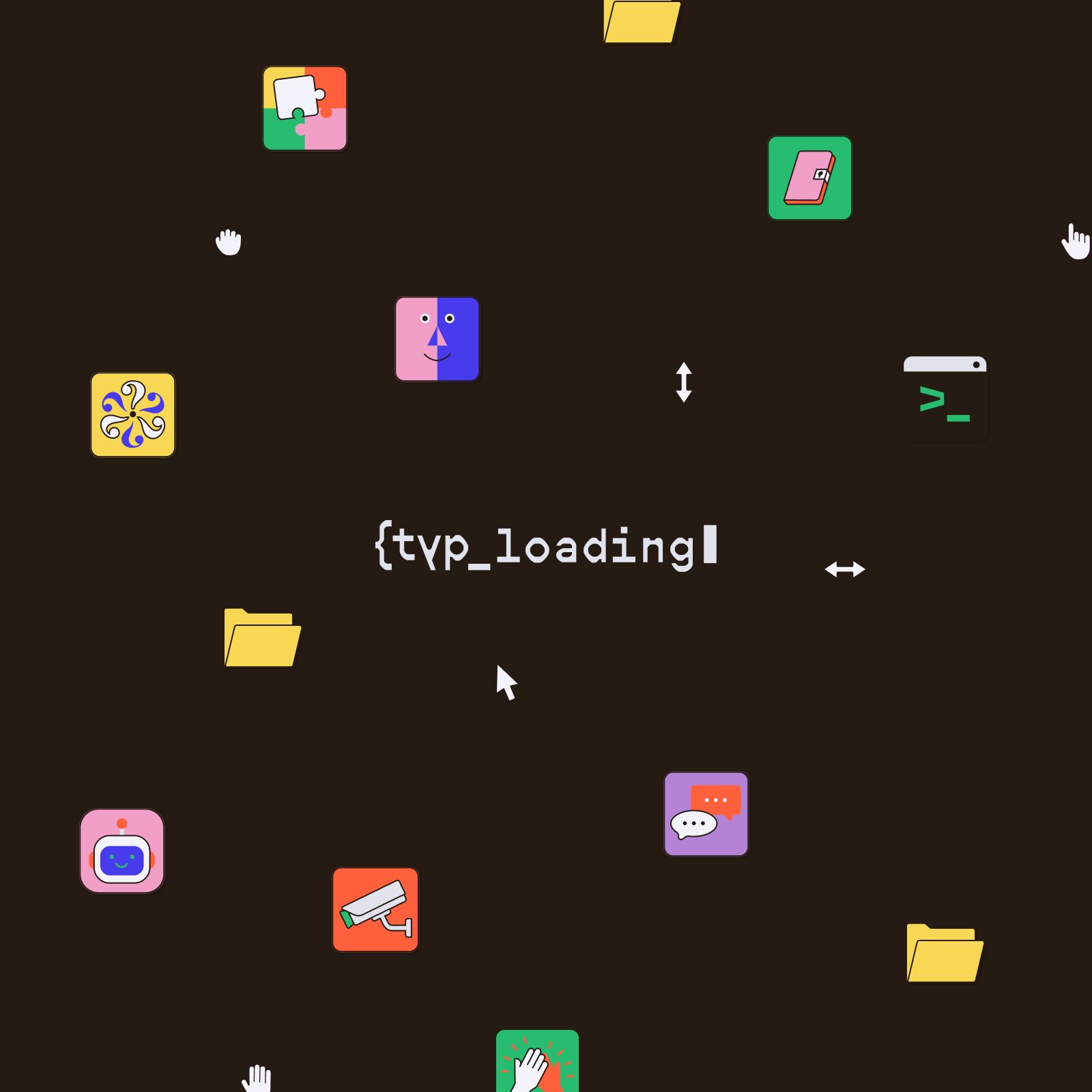 Typ loading, brand ID visual