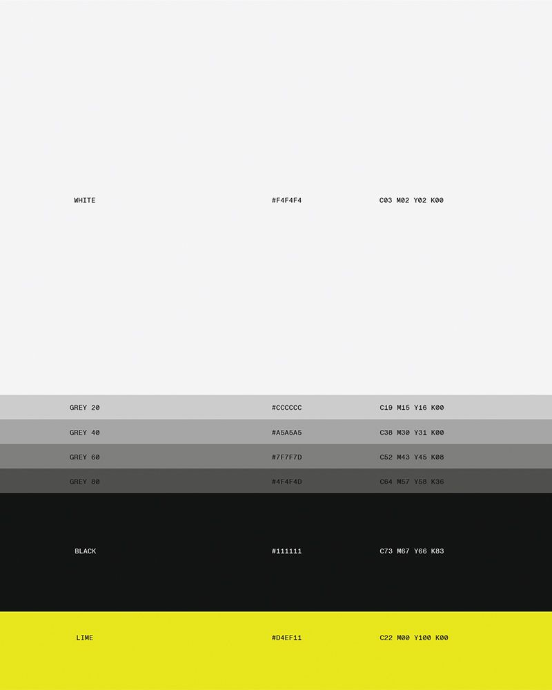 StreetArte color system for brand identity