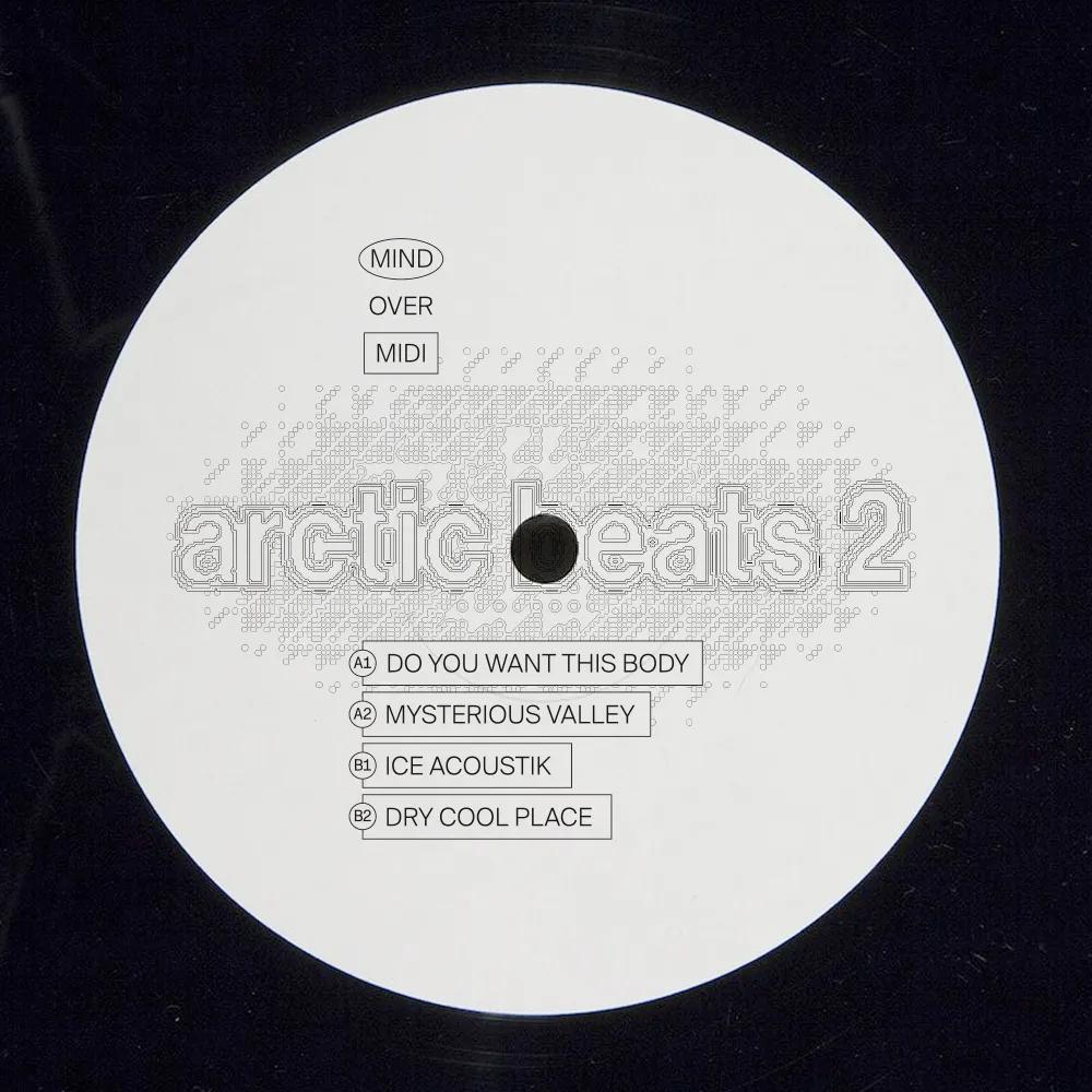 Vinyl artwork design for Mind Over Midi - Arctic Beats 2