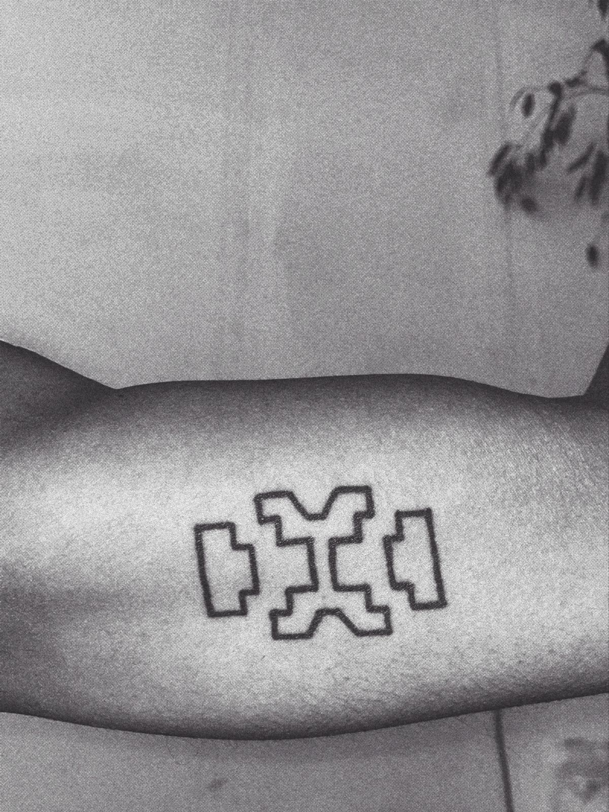 Future Intel logo tattoo