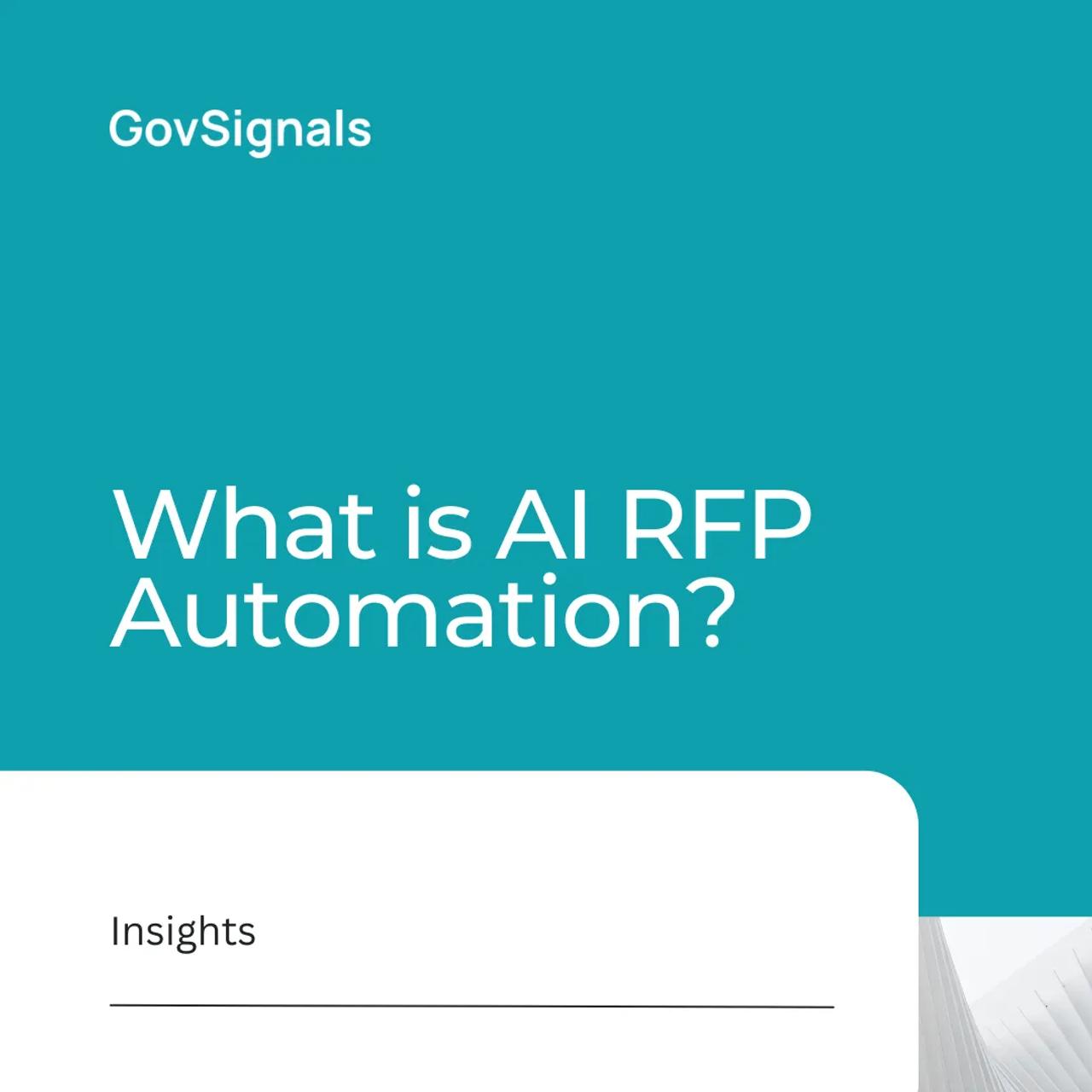 What is AI RFP Automation?