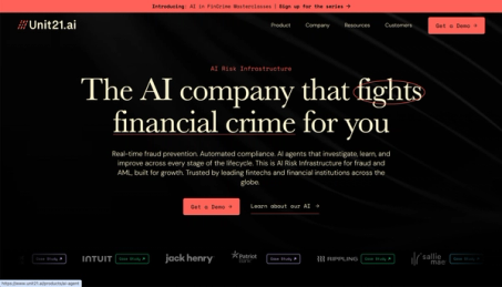 Unit21 website
