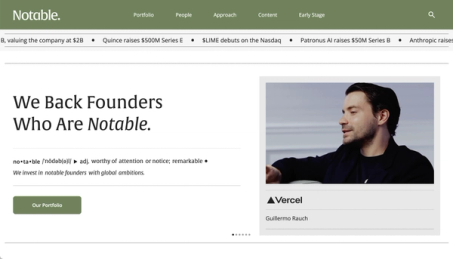 Notable Capital website