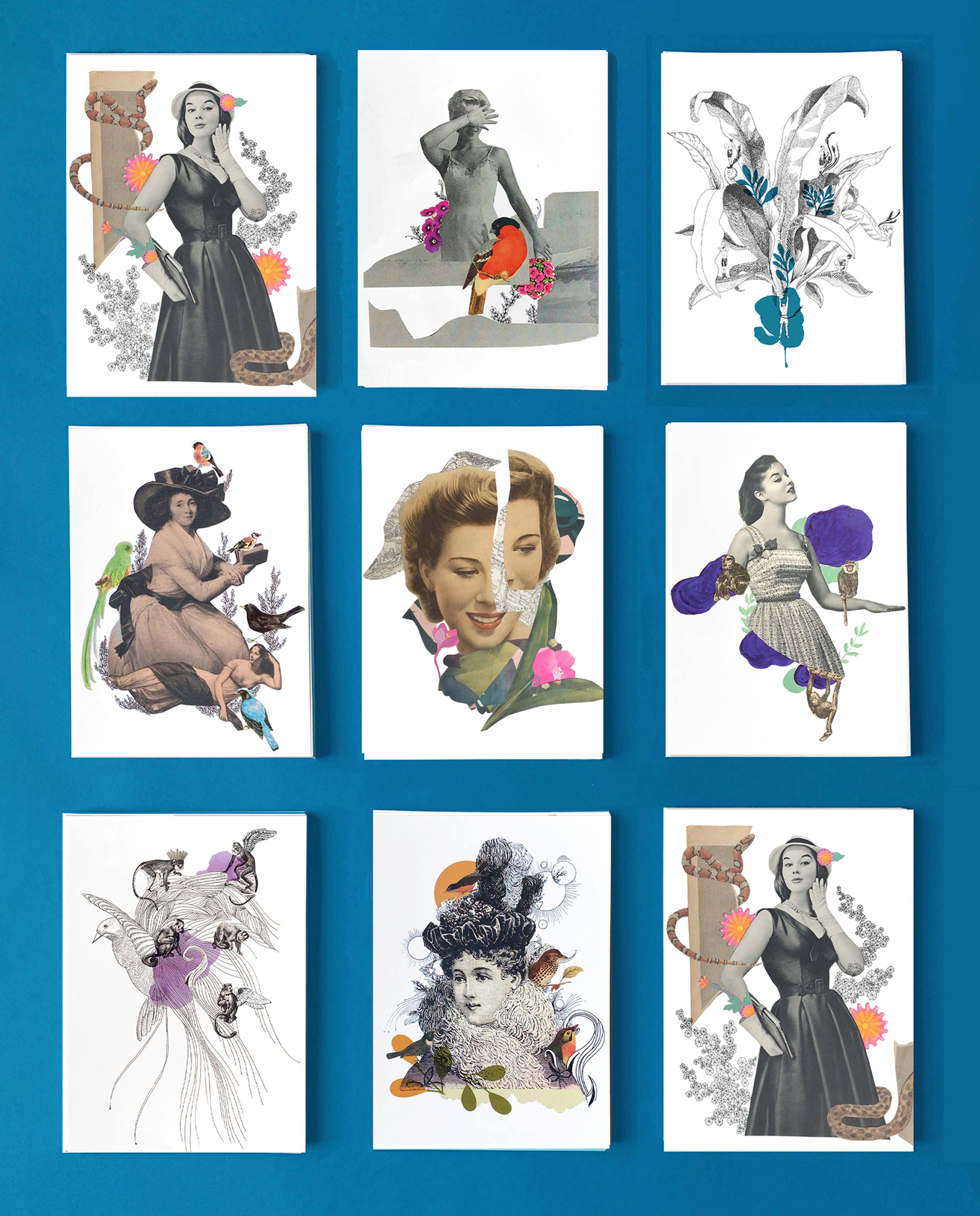 Cartes postales "collages"