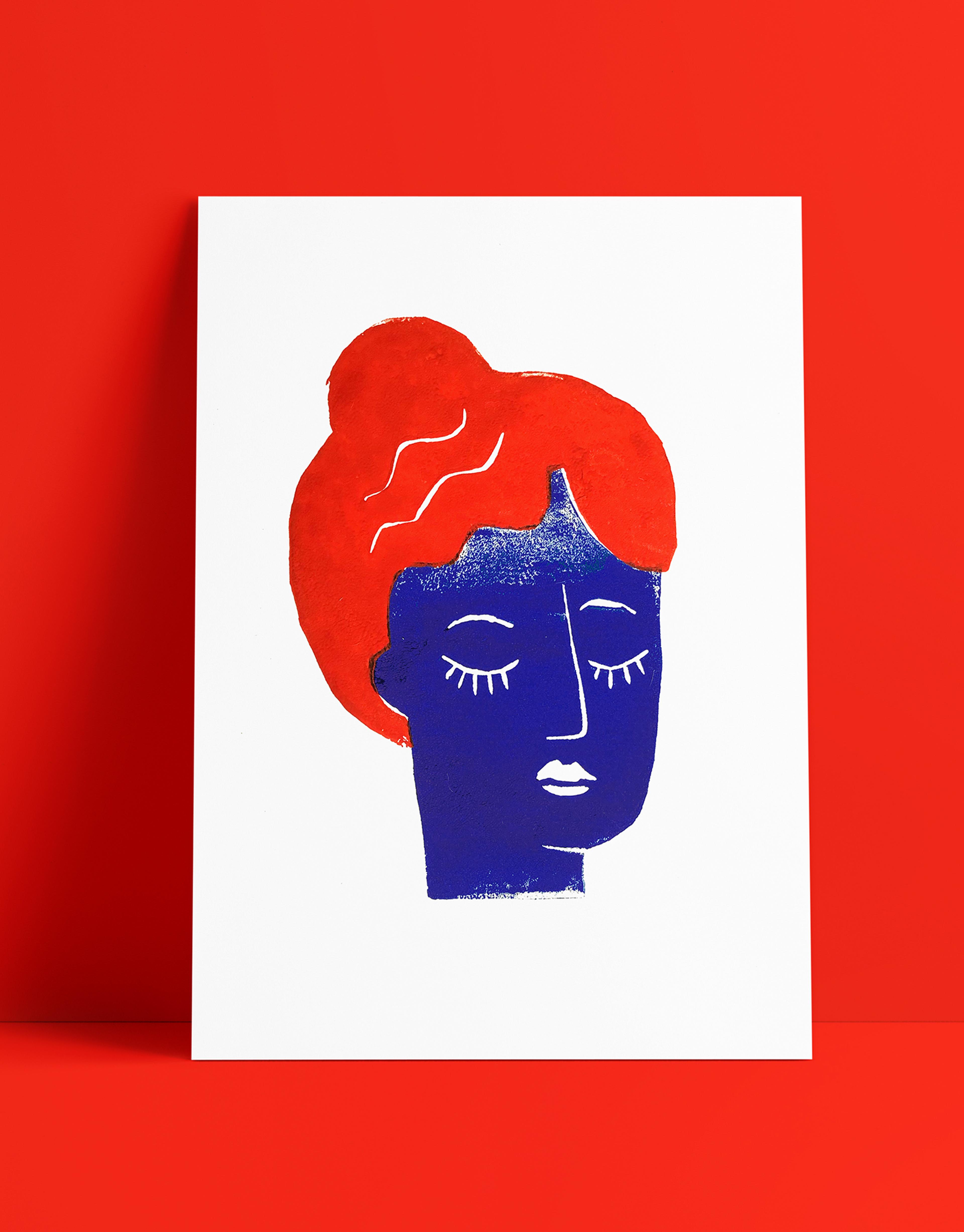 Linogravure Portrait