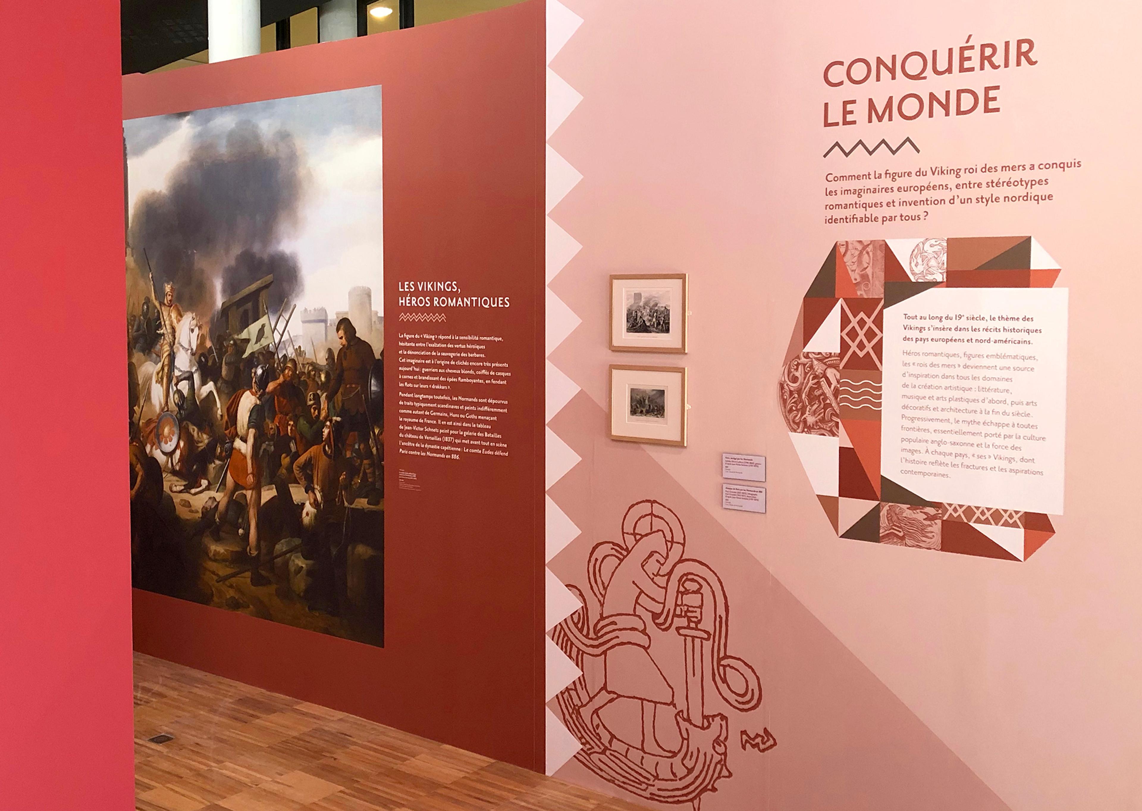 Graphisme d'exposition "Des Vikings et des Normands"