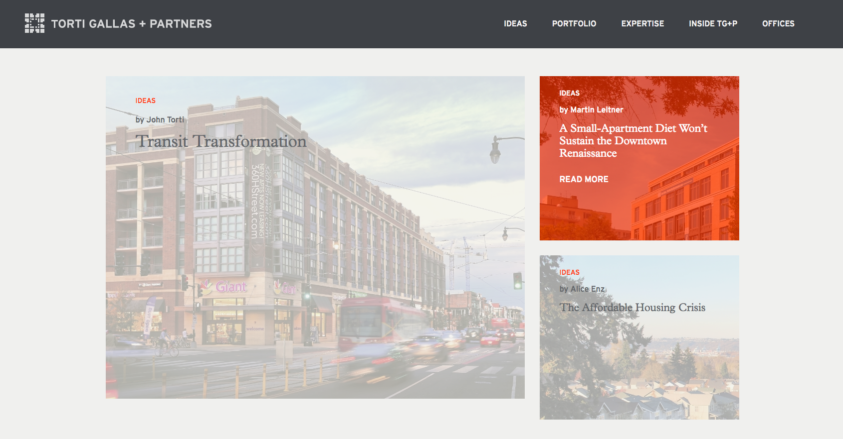 Interface launches new Torti Gallas + Partners web site
